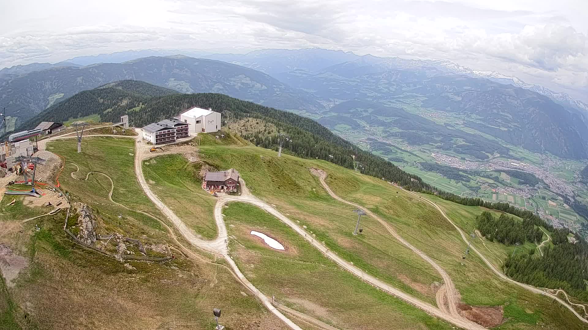 Station de ski Kronplatz sommet | vue sur Brunico