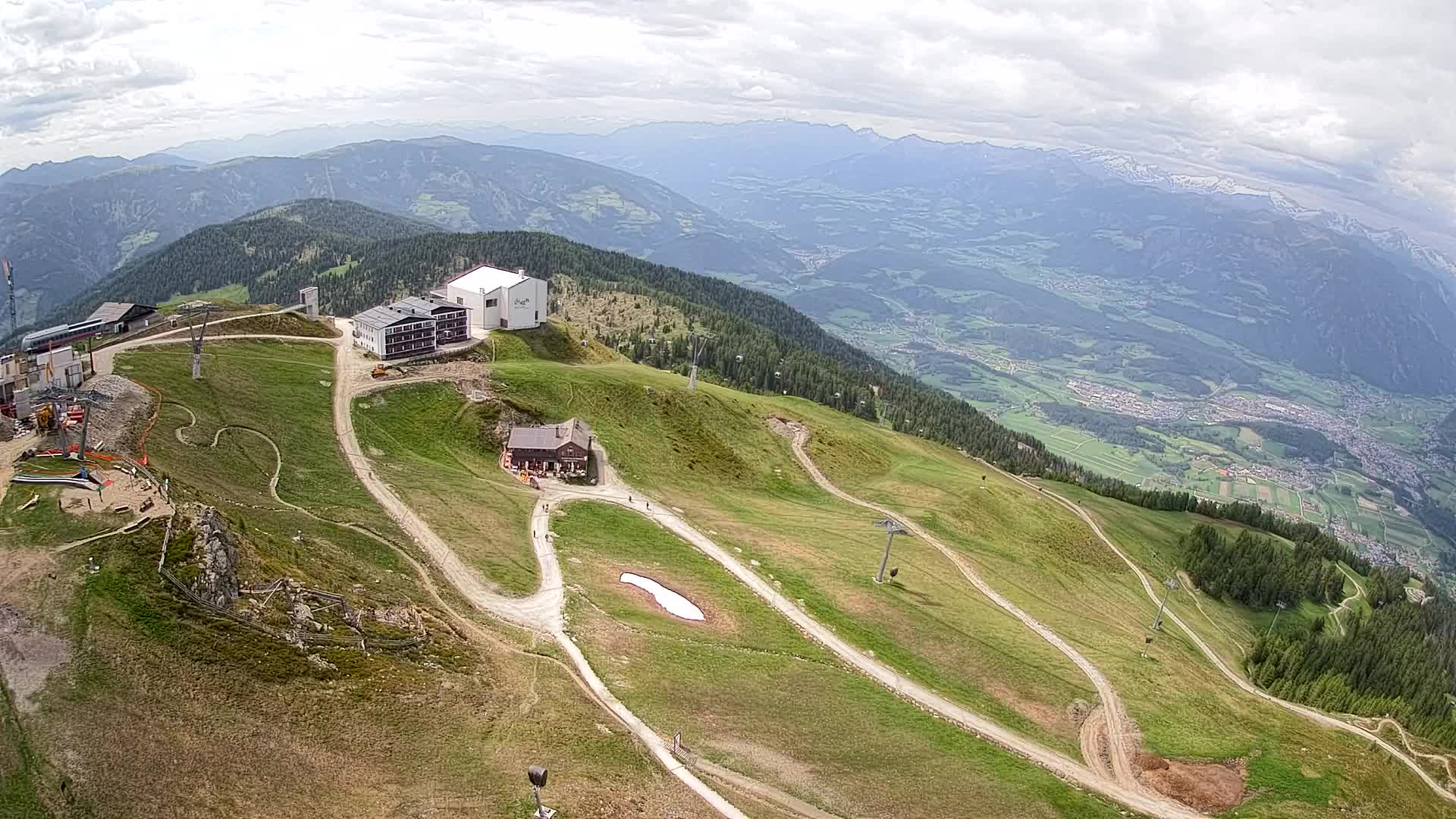 Kronplatz peak Ski resort | view to Bruneck