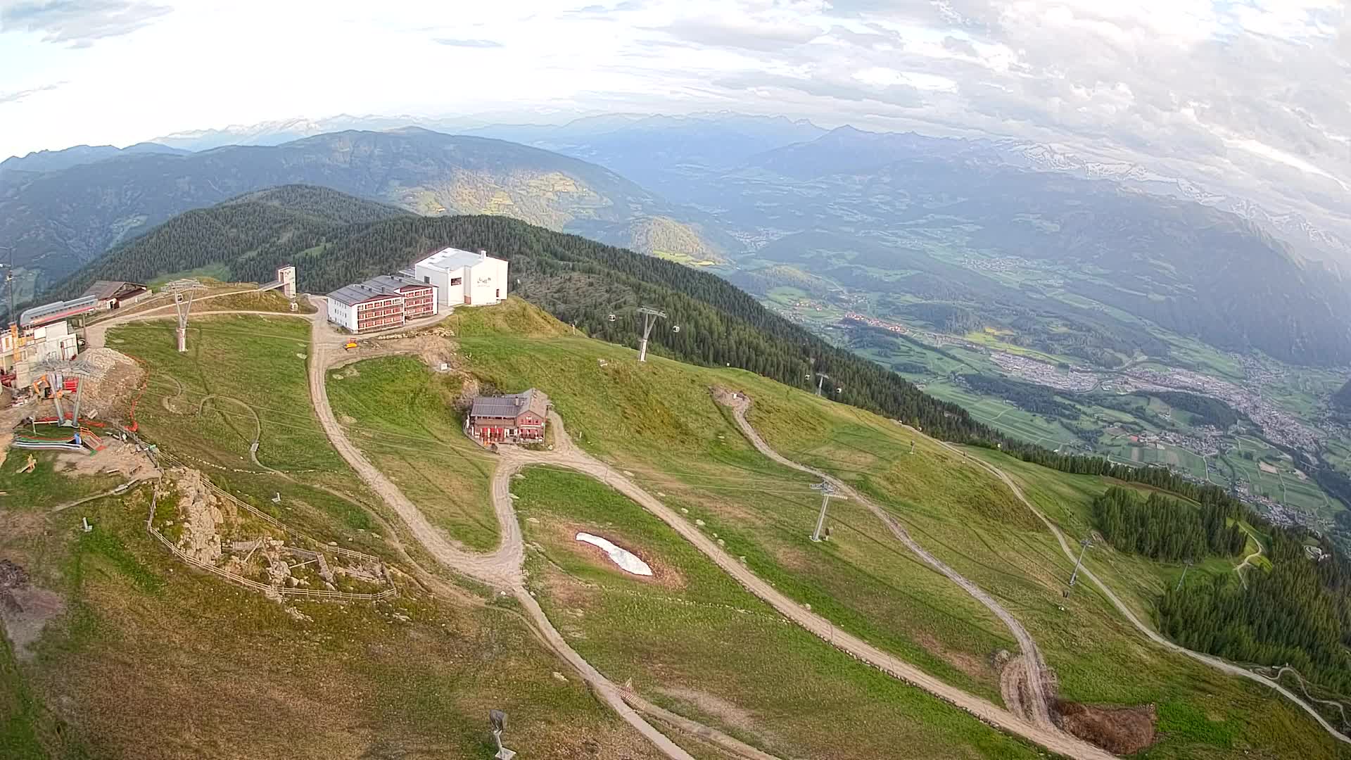 Kronplatz peak Ski resort | view to Bruneck