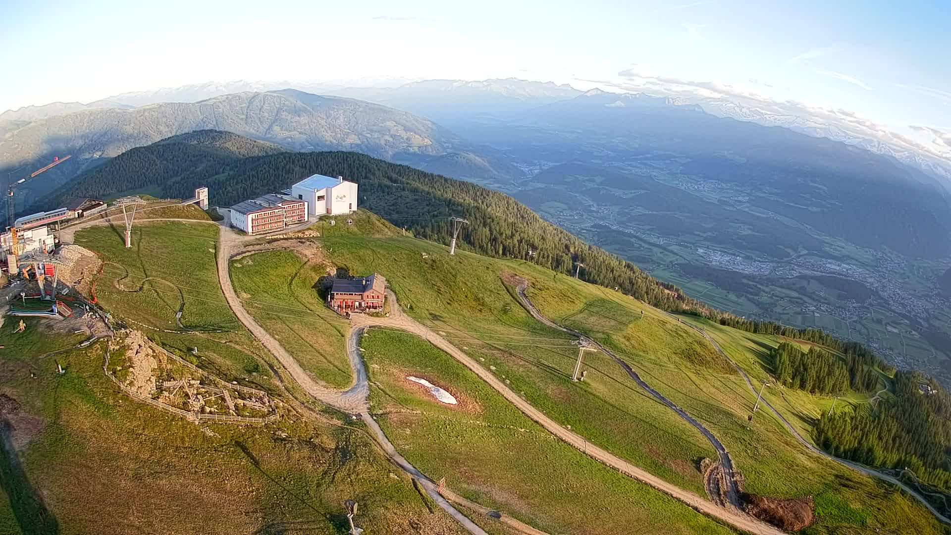 Kronplatz peak Ski resort | view to Bruneck