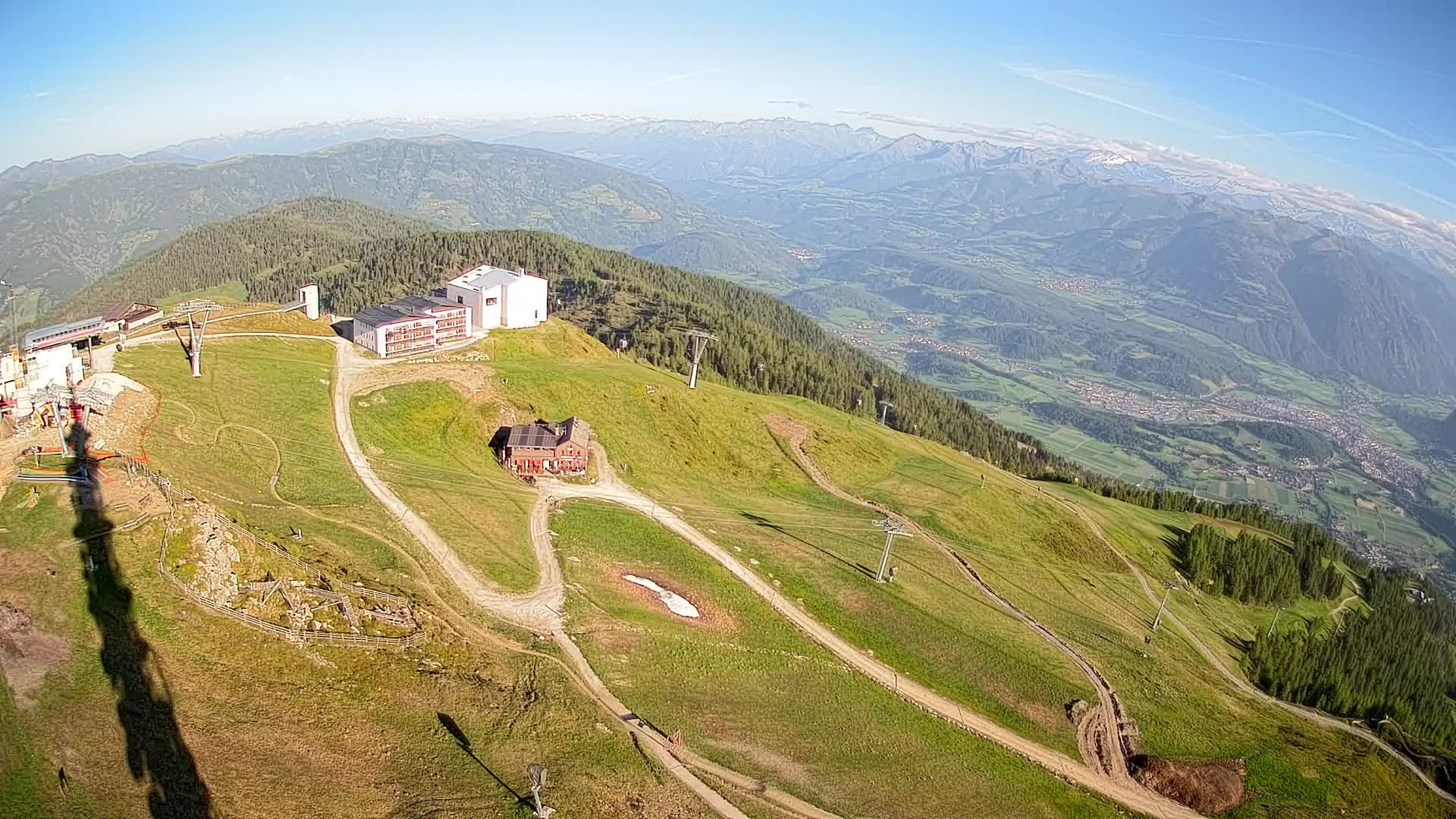 Station de ski Kronplatz sommet | vue sur Brunico