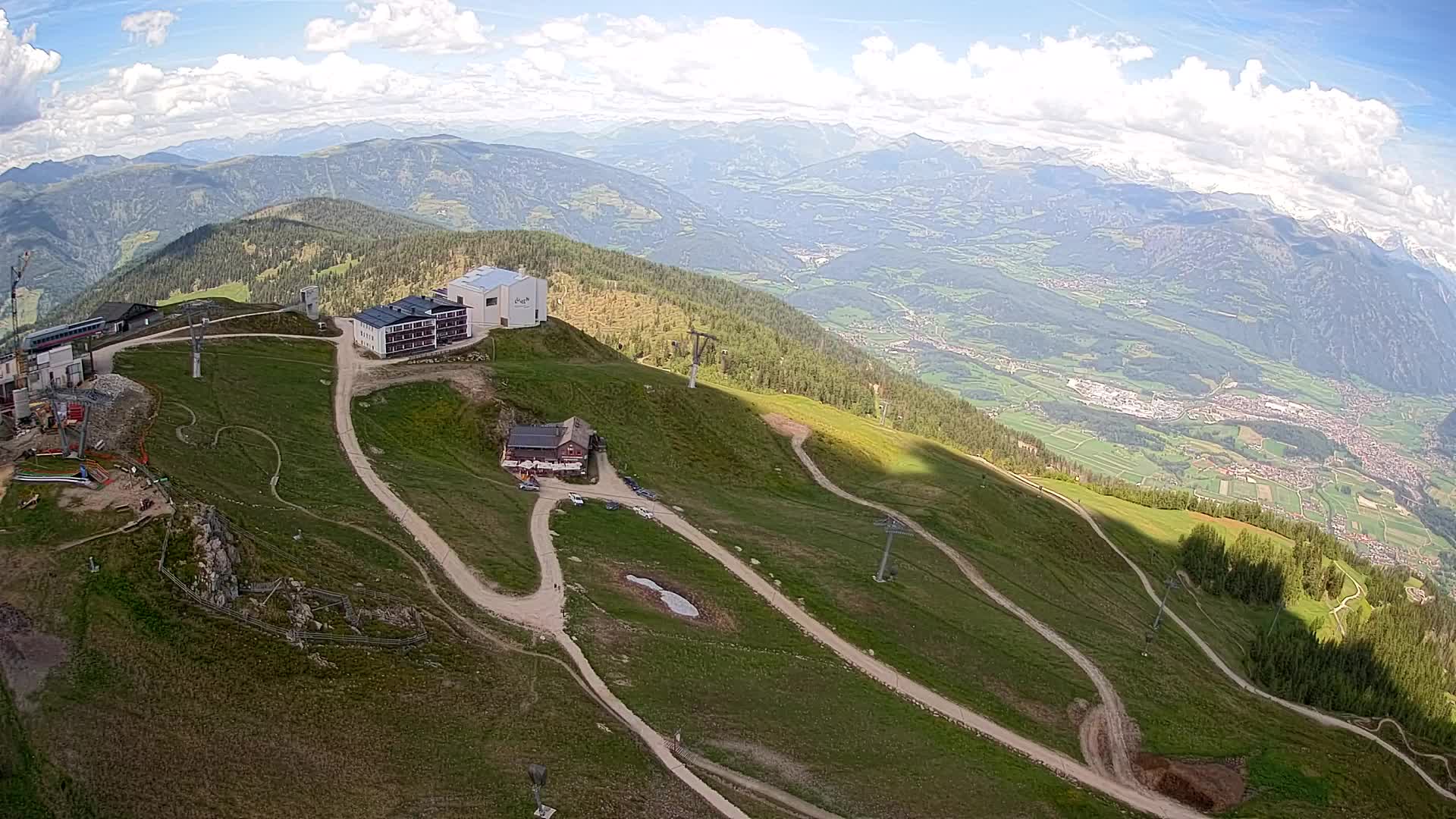 Kronplatz peak Ski resort | view to Bruneck