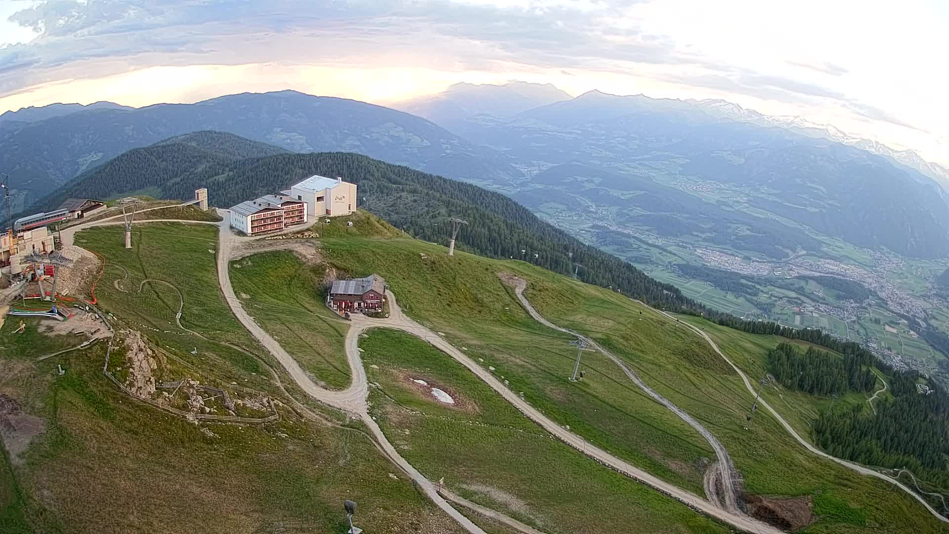 Kronplatz peak Ski resort | view to Bruneck