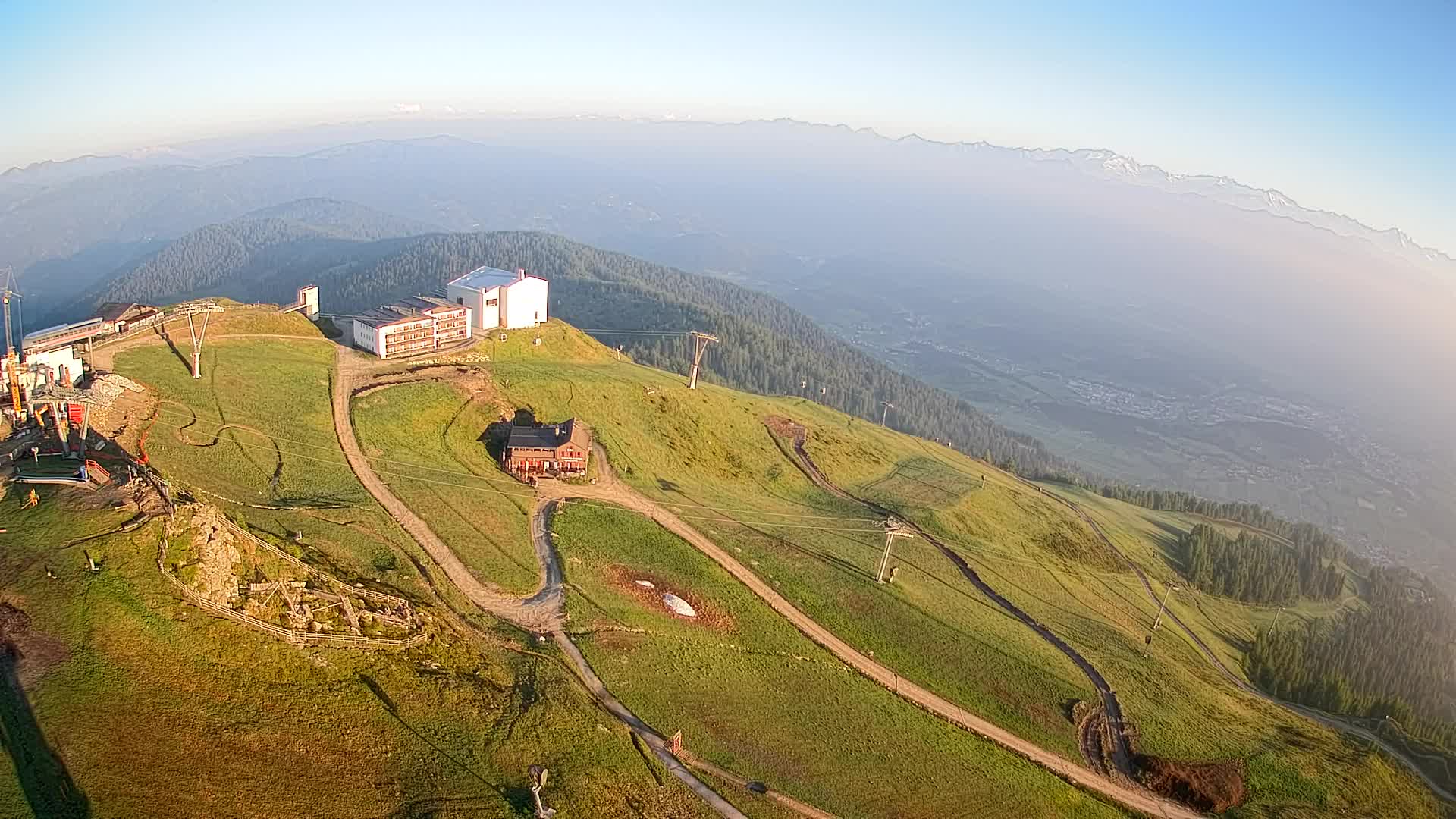 Kronplatz peak Ski resort | view to Bruneck