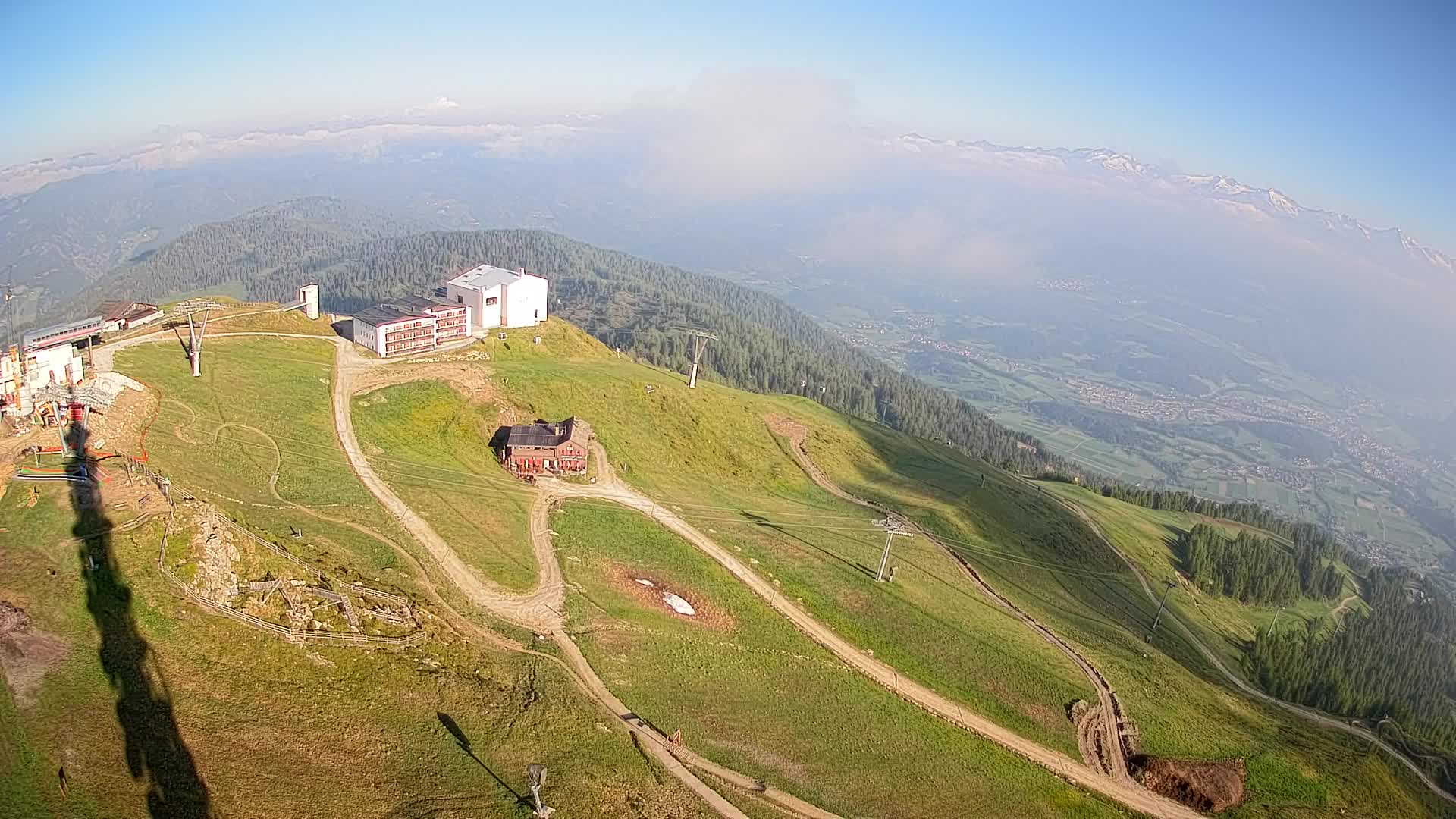 Kronplatz peak Ski resort | view to Bruneck