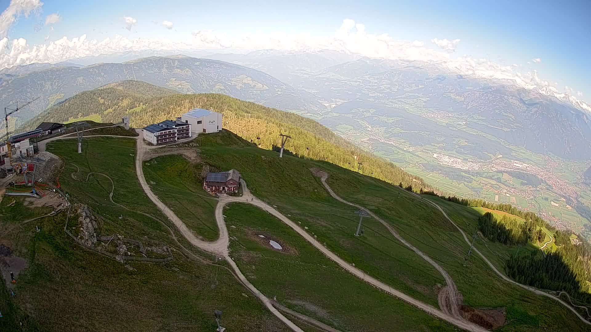 Kronplatz peak Ski resort | view to Bruneck