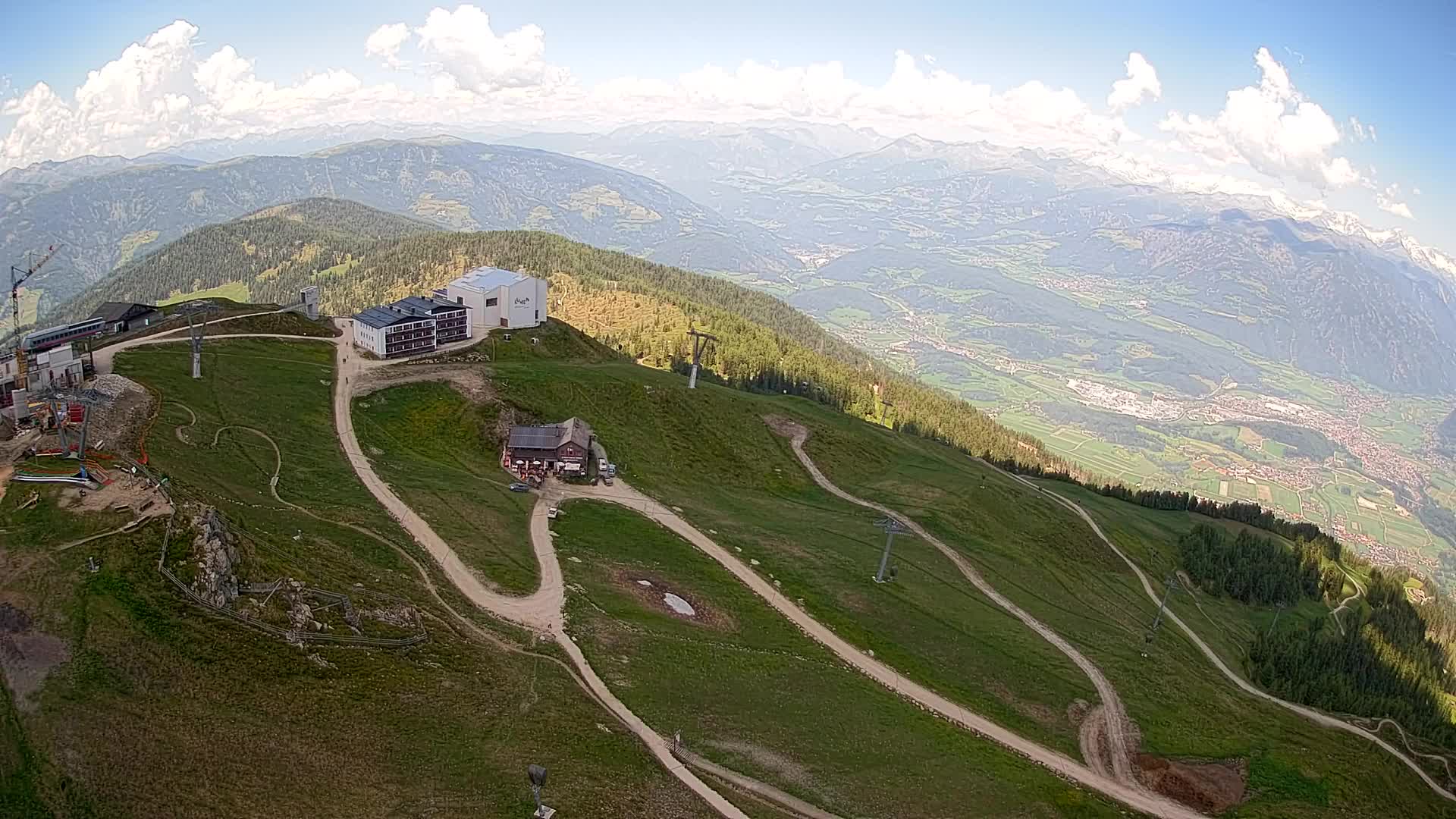 Kronplatz peak Ski resort | view to Bruneck
