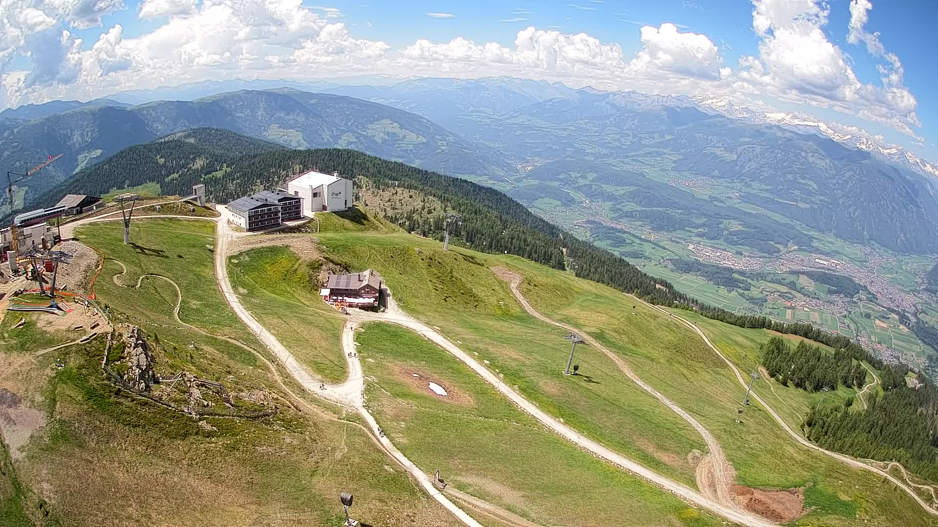 Kronplatz peak Ski resort | view to Bruneck