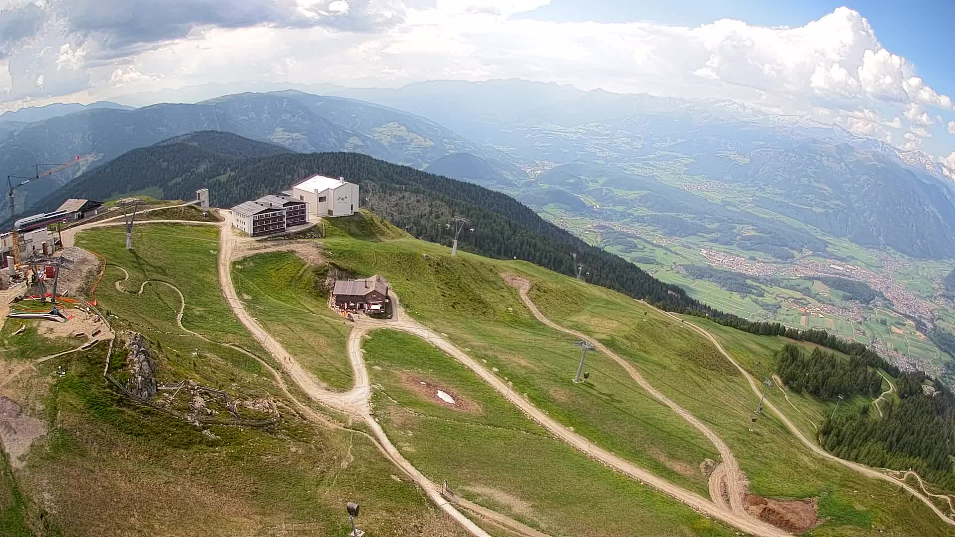 Kronplatz peak Ski resort | view to Bruneck