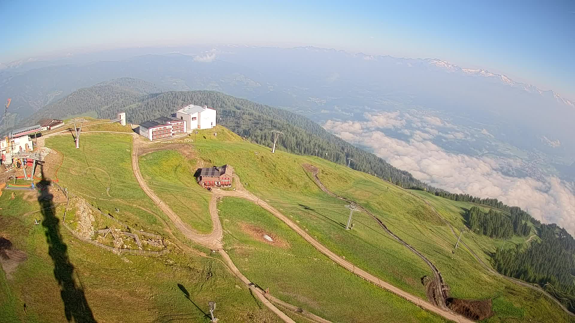 Kronplatz peak Ski resort | view to Bruneck