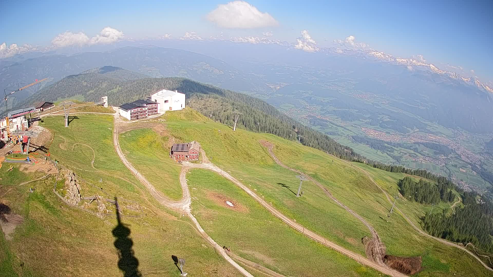 Kronplatz peak Ski resort | view to Bruneck