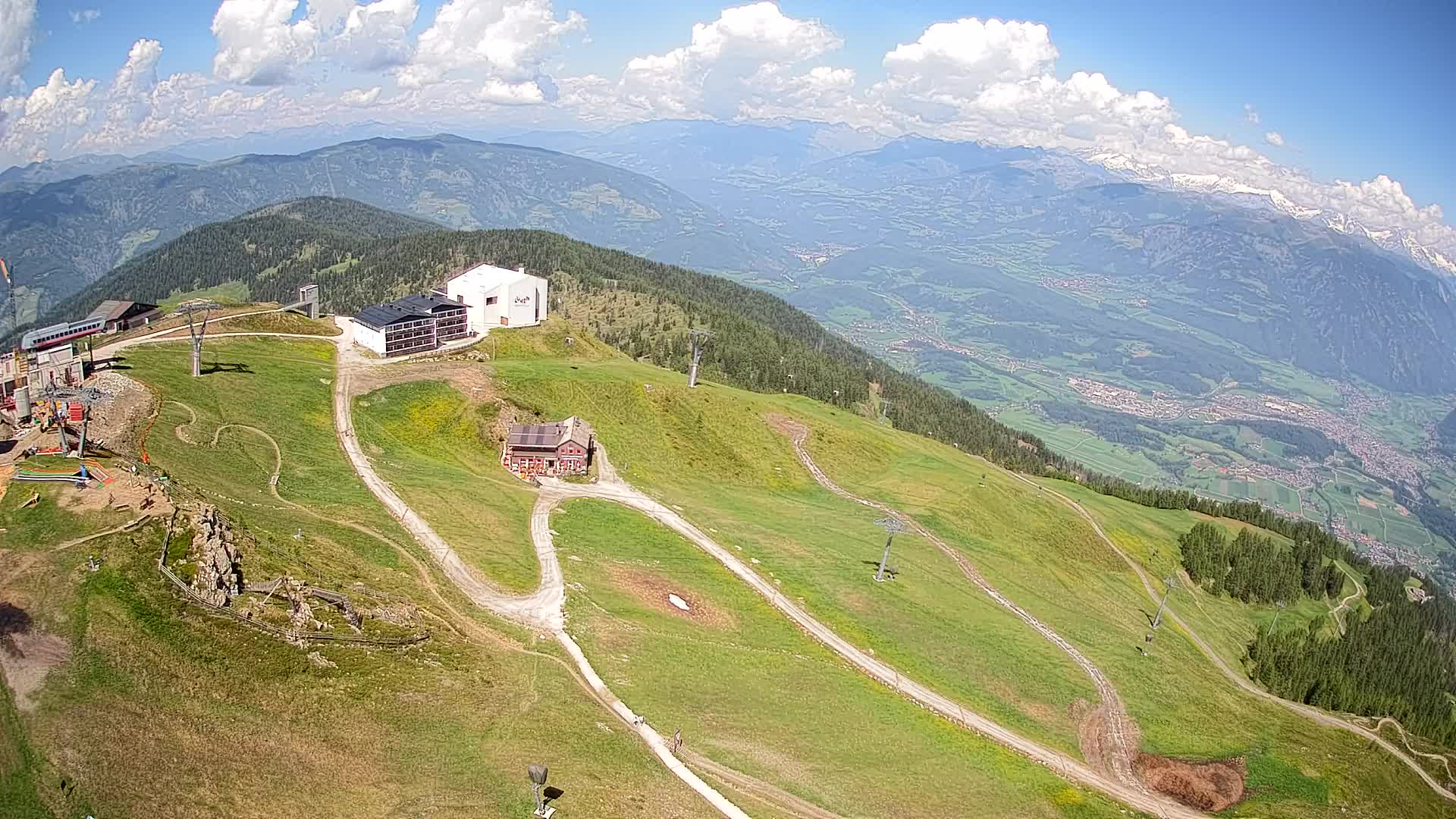 Kronplatz peak Ski resort | view to Bruneck