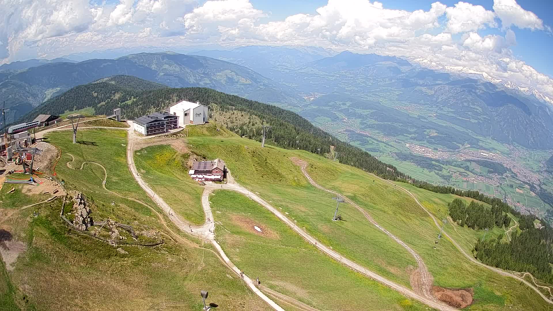 Kronplatz peak Ski resort | view to Bruneck
