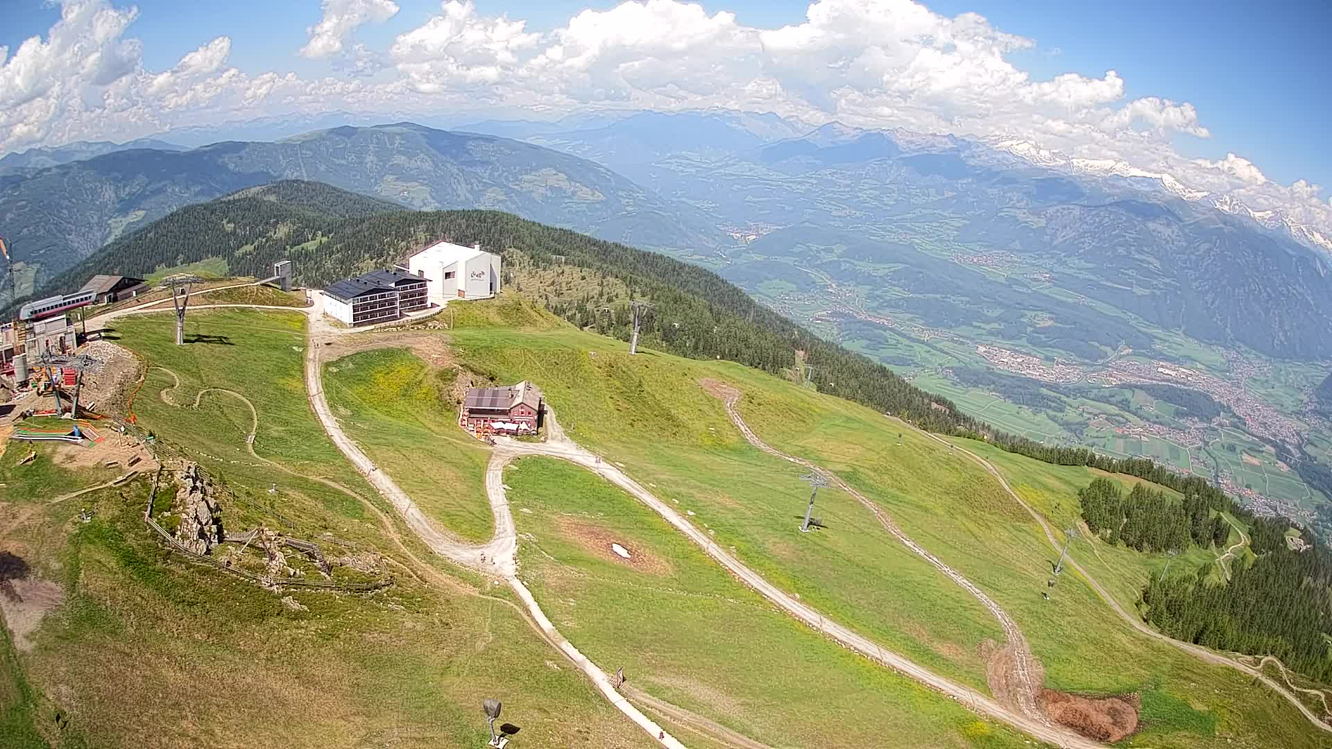 Station de ski Kronplatz sommet | vue sur Brunico
