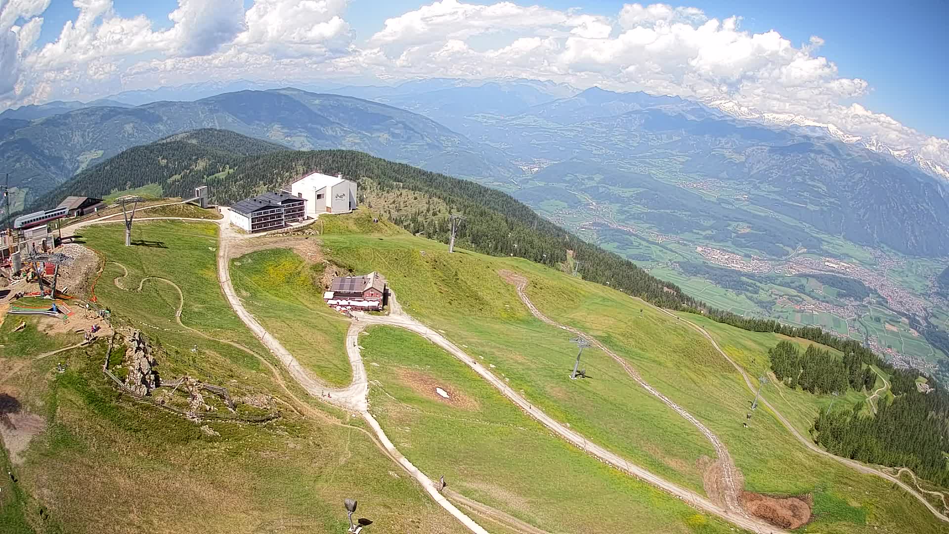 Kronplatz peak Ski resort | view to Bruneck