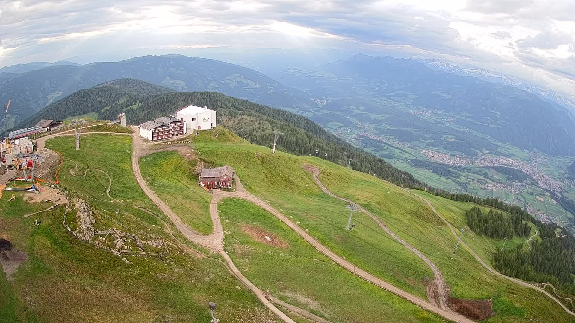 Kronplatz peak Ski resort | view to Bruneck