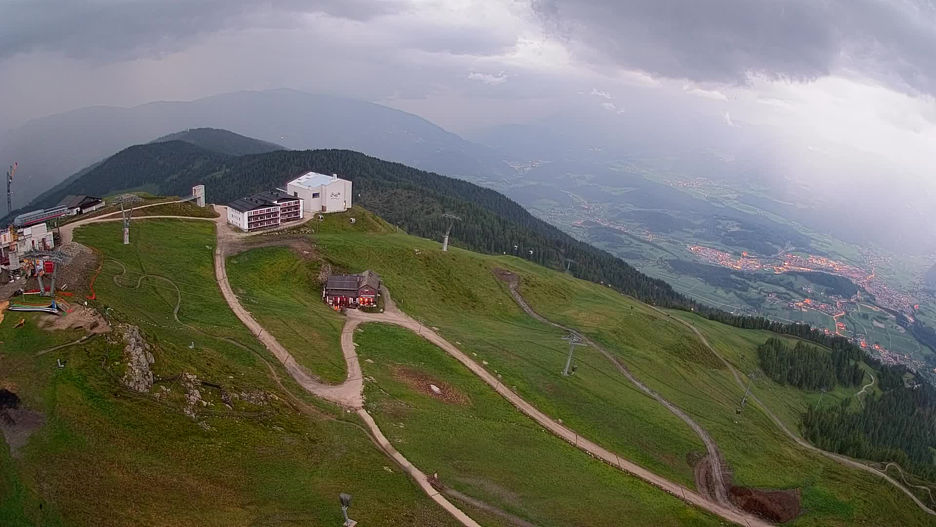Kronplatz peak Ski resort | view to Bruneck