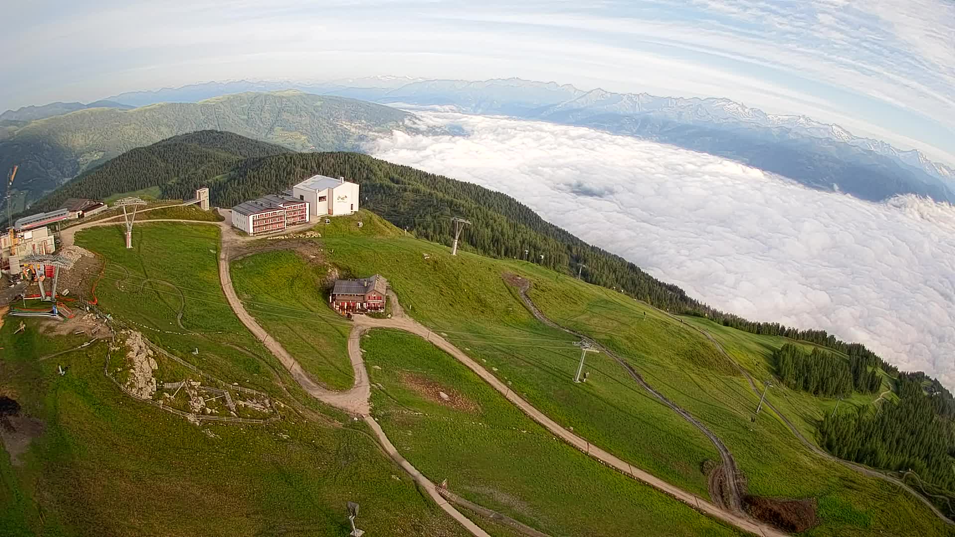 Smučišče Kronplatz – vrh | pogled na Bruneck