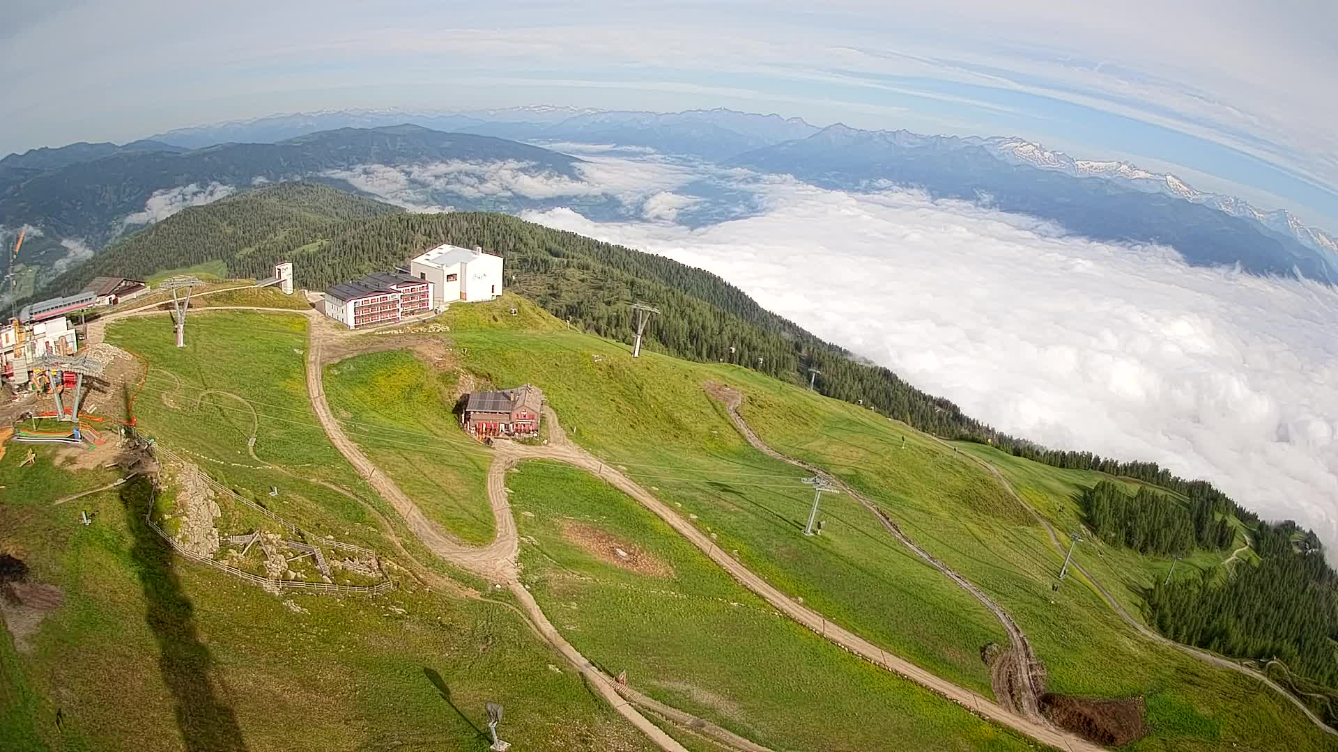 Smučišče Kronplatz – vrh | pogled na Bruneck