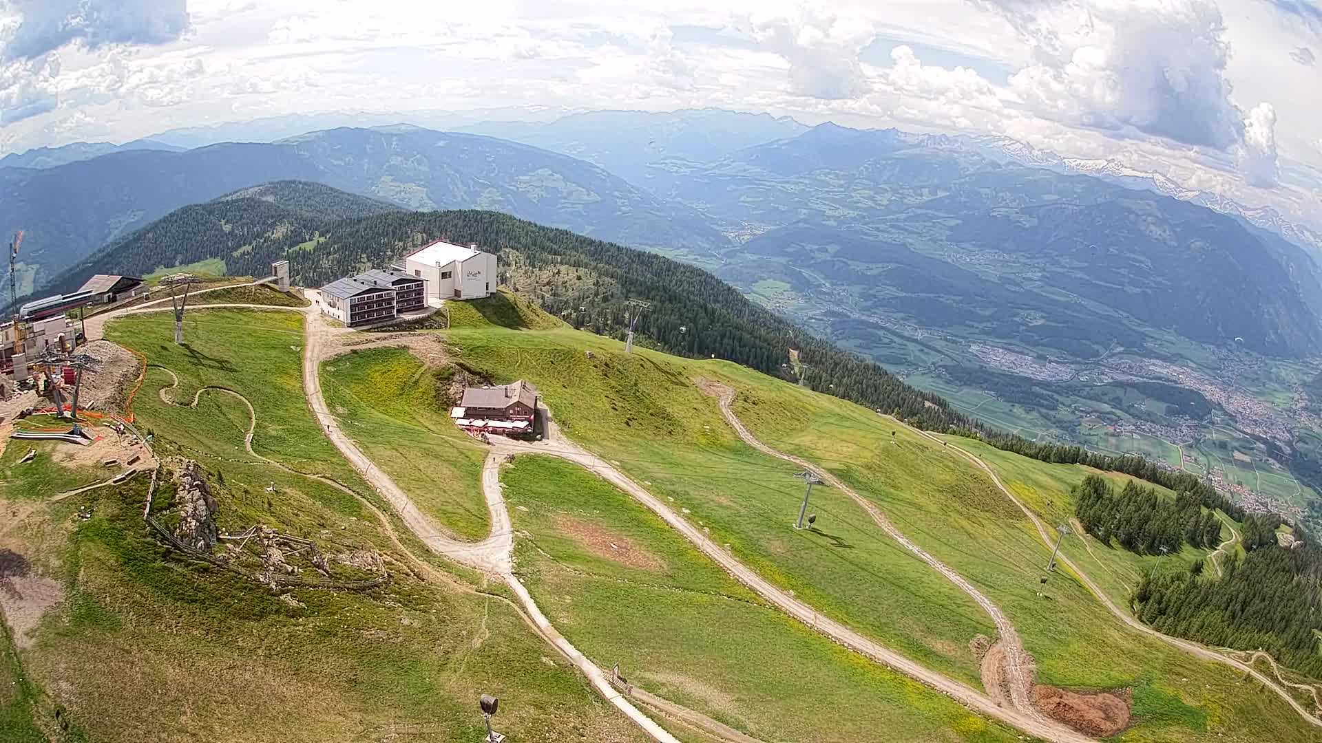 Kronplatz peak Ski resort | view to Bruneck