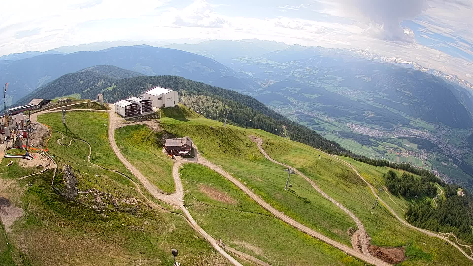 Kronplatz peak Ski resort | view to Bruneck