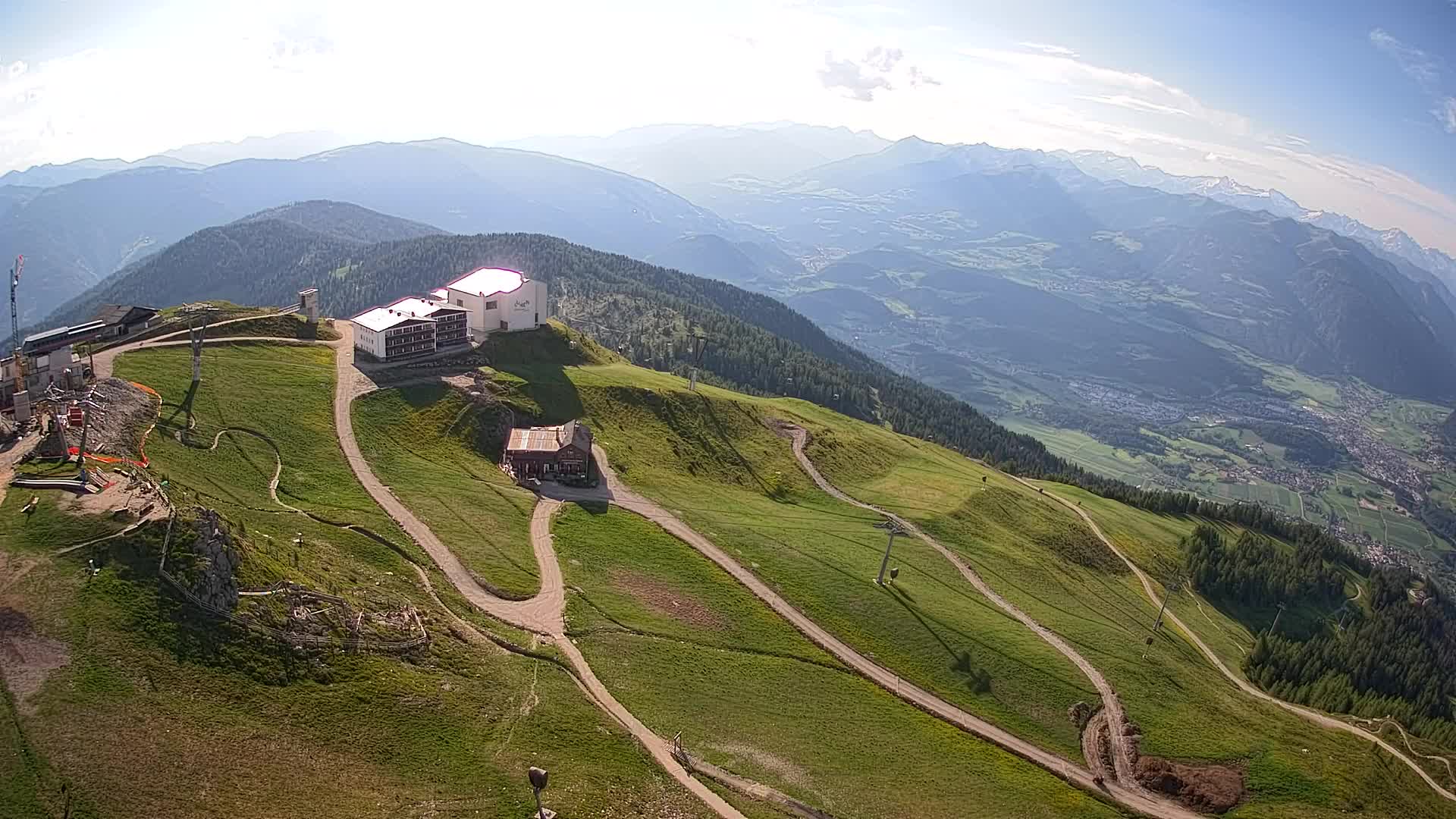 Kronplatz peak Ski resort | view to Bruneck