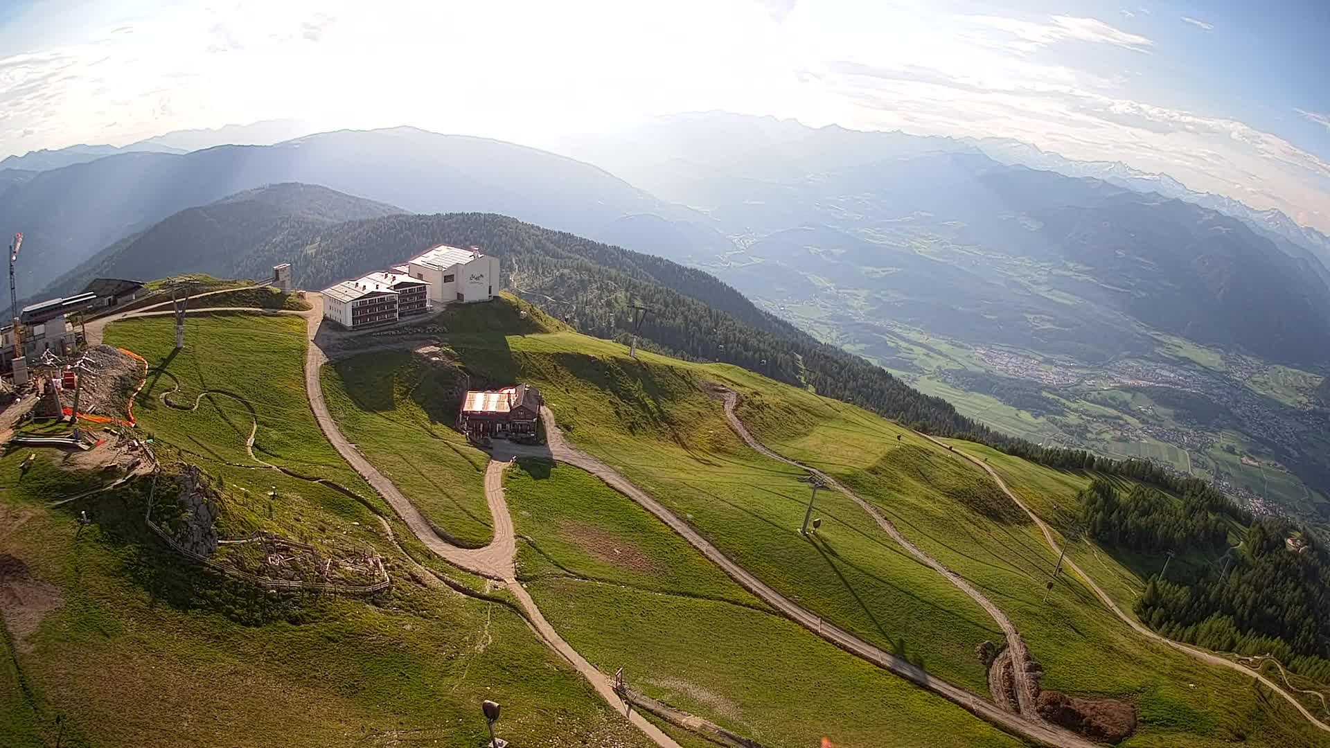 Kronplatz peak Ski resort | view to Bruneck