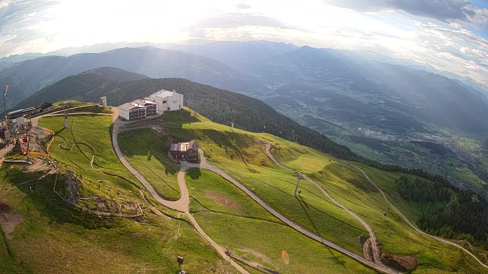 Kronplatz peak Ski resort | view to Bruneck