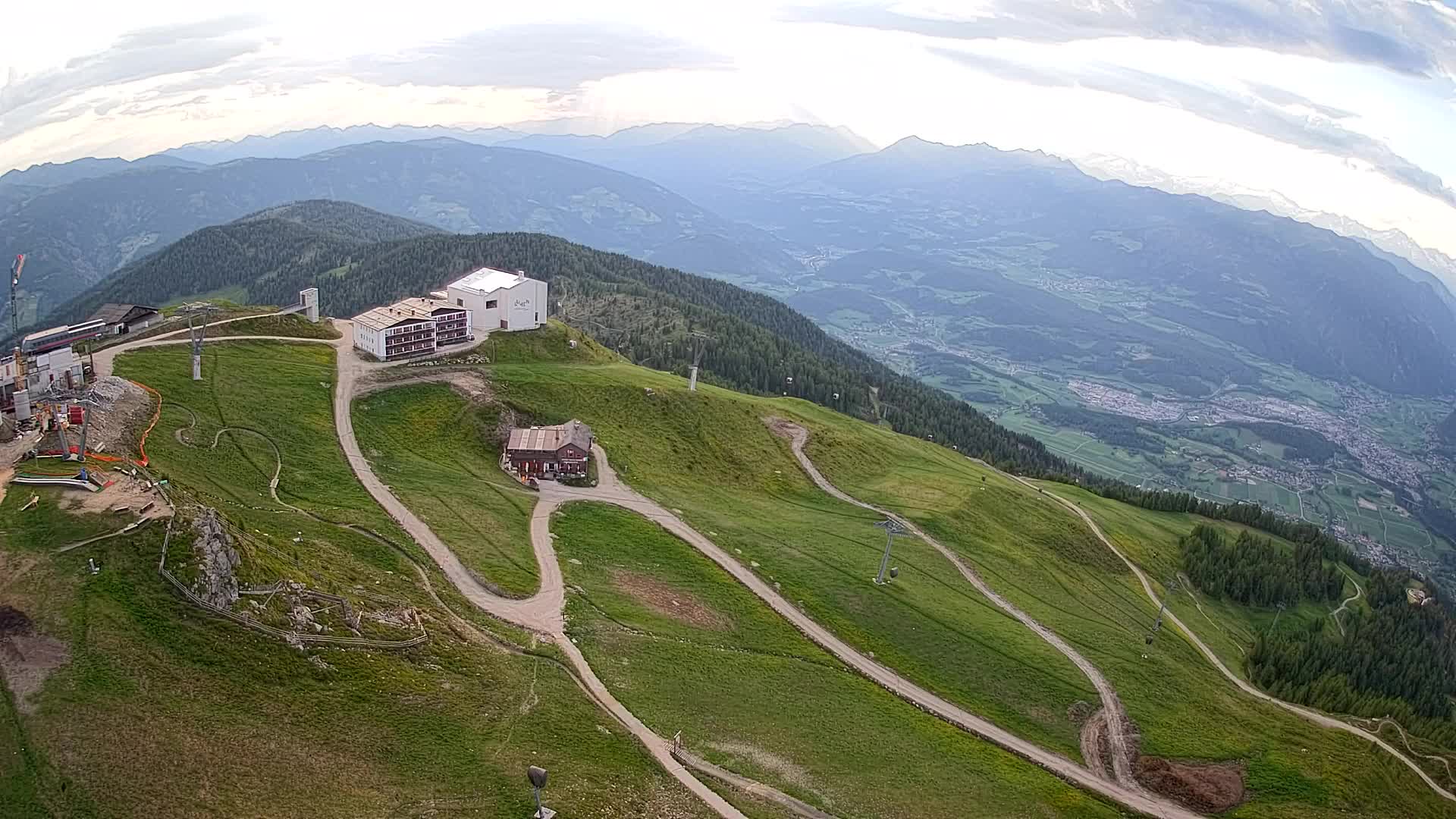 Kronplatz peak Ski resort | view to Bruneck