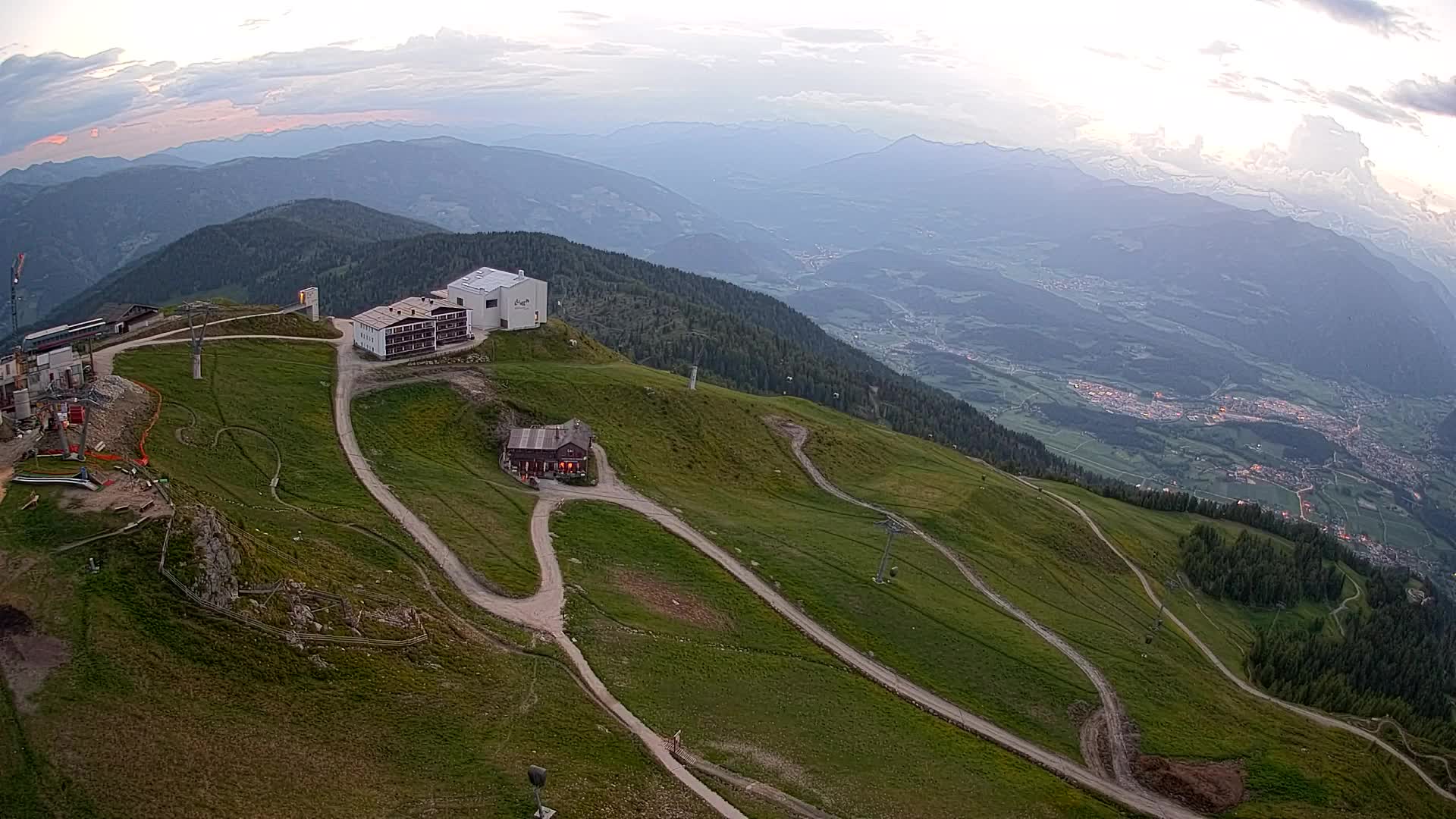 Kronplatz peak Ski resort | view to Bruneck