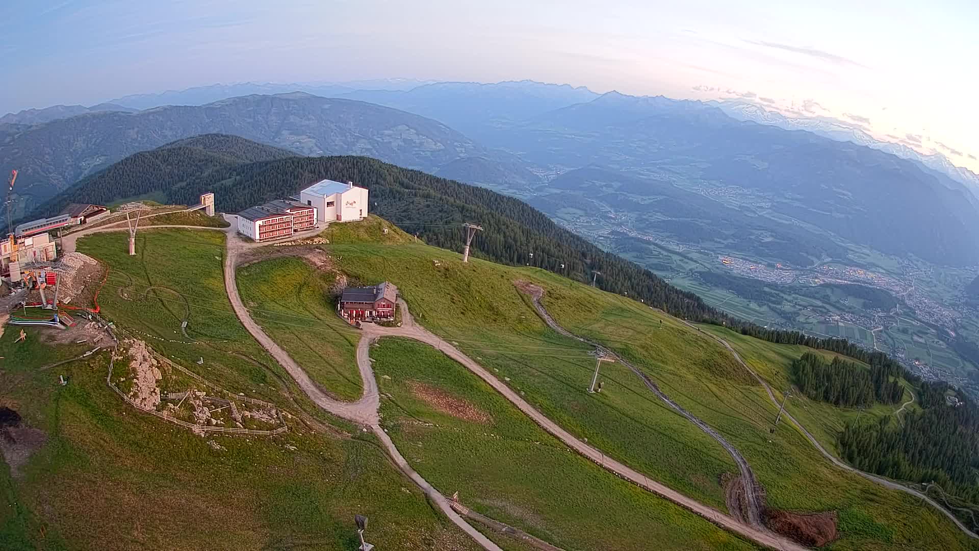 Kronplatz peak Ski resort | view to Bruneck