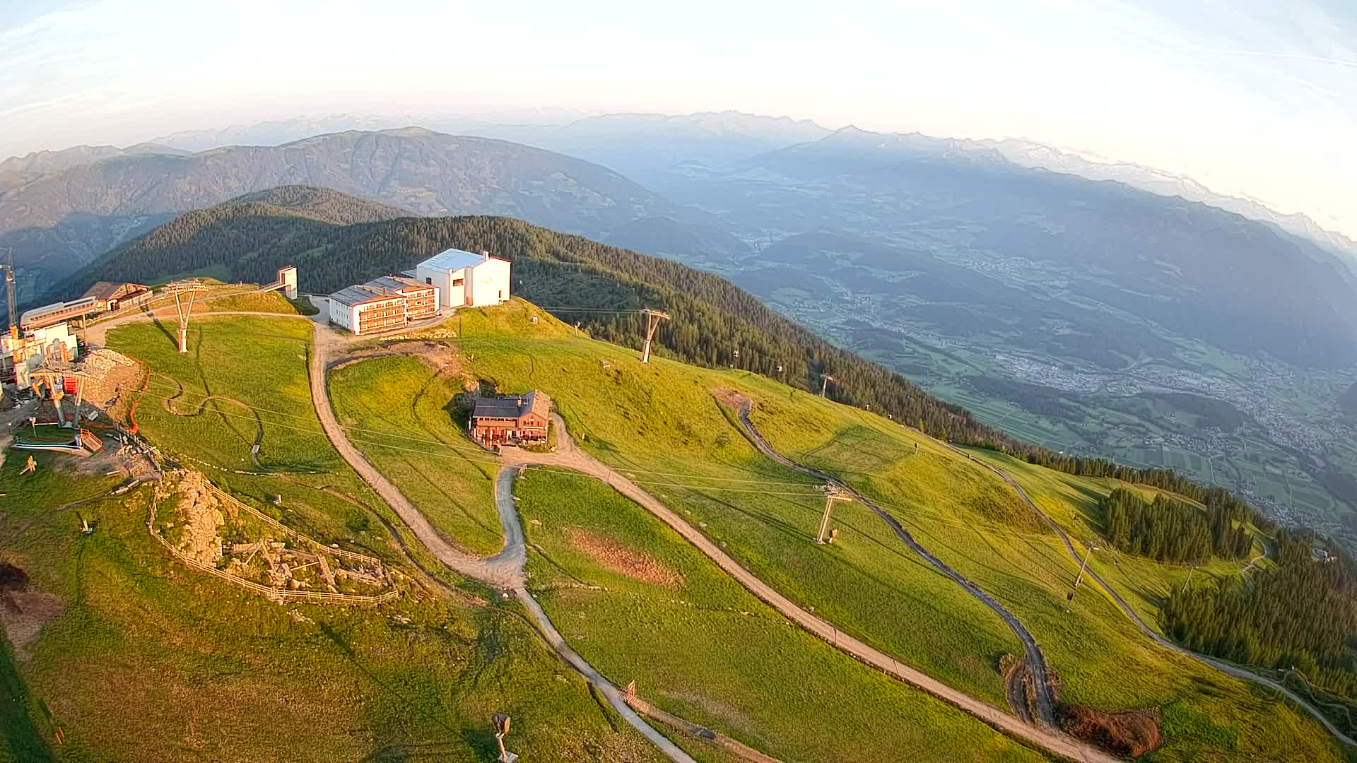 Kronplatz peak Ski resort | view to Bruneck