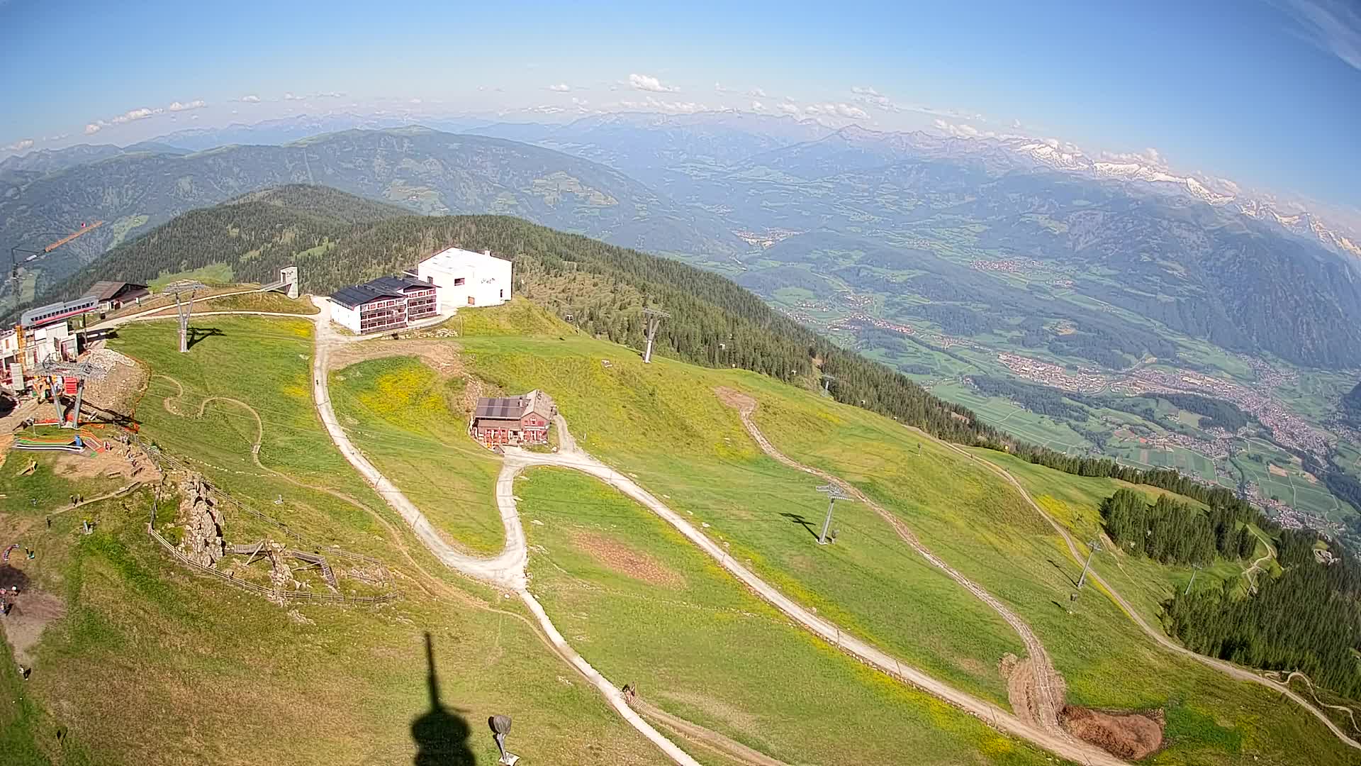 Station de ski Kronplatz sommet | vue sur Brunico