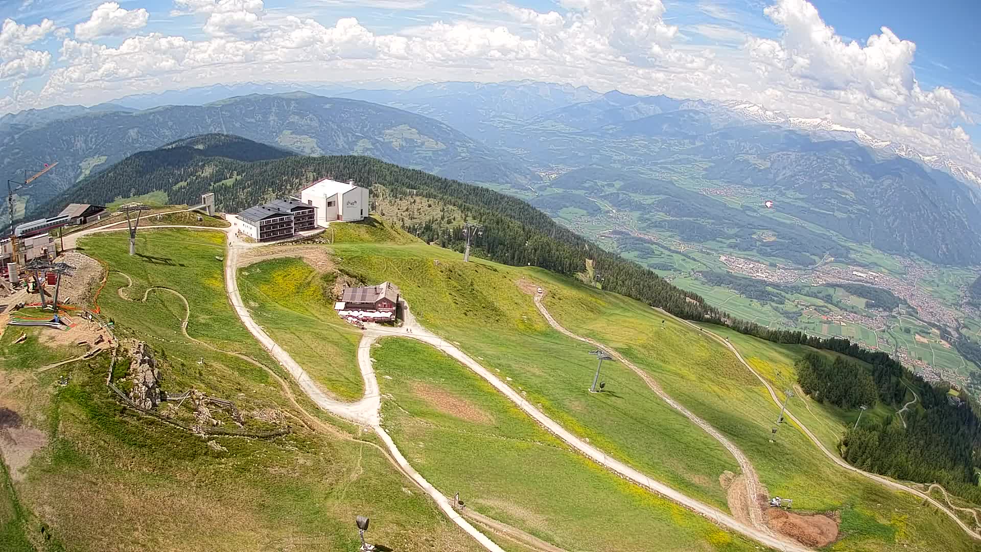Kronplatz peak Ski resort | view to Bruneck