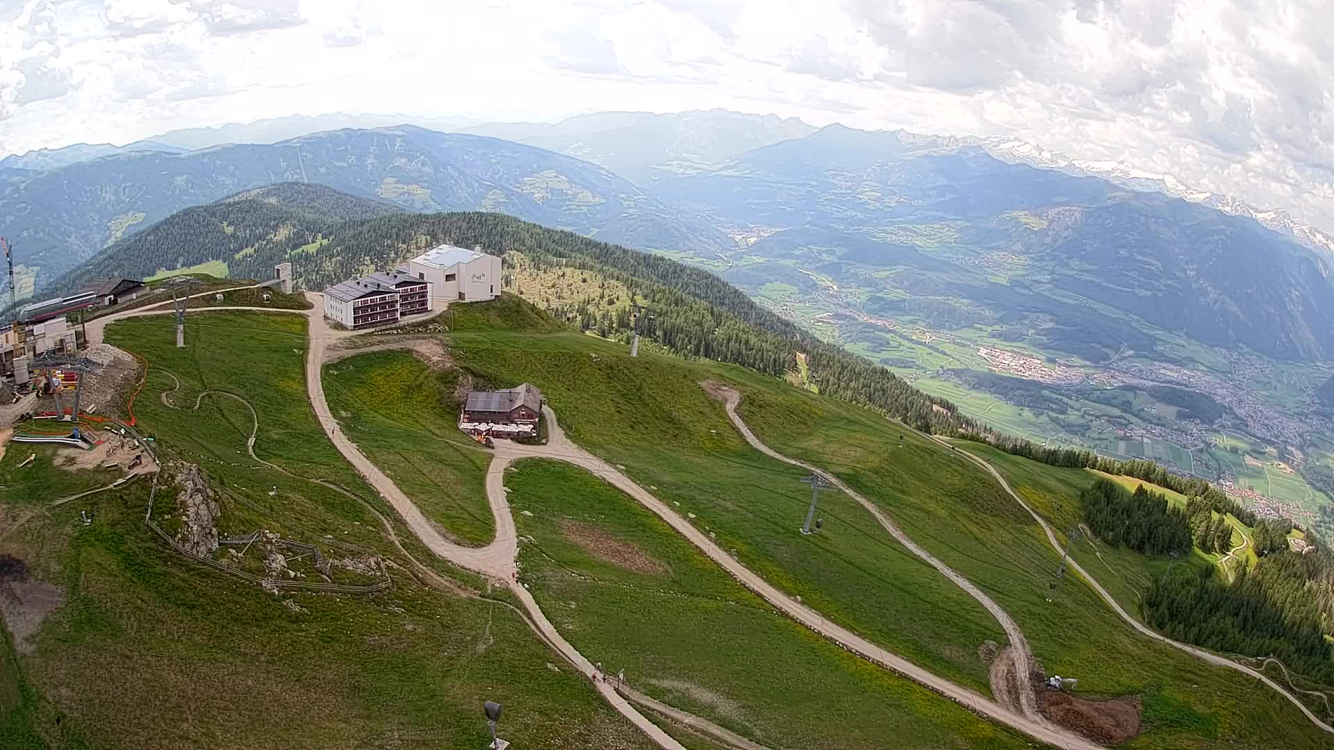 Kronplatz peak Ski resort | view to Bruneck