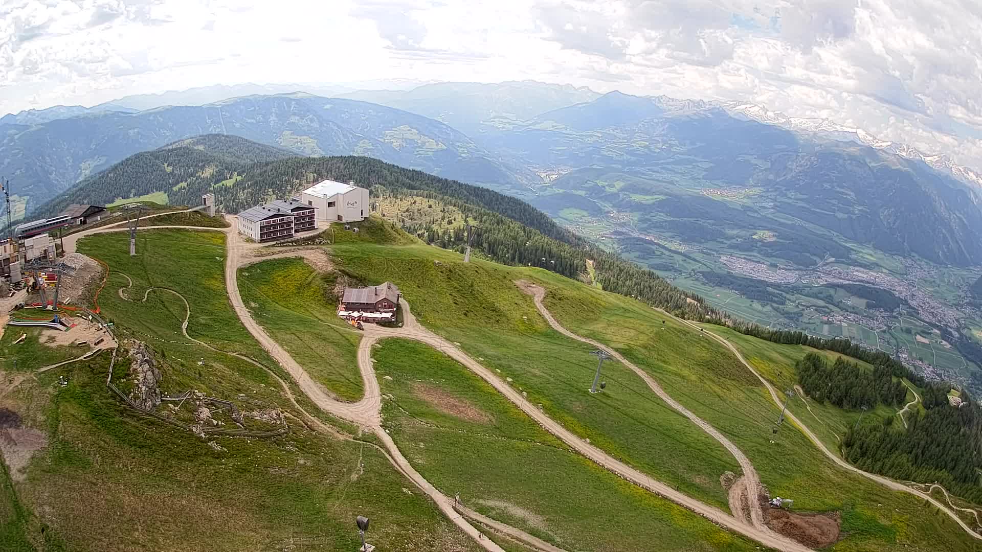 Kronplatz peak Ski resort | view to Bruneck