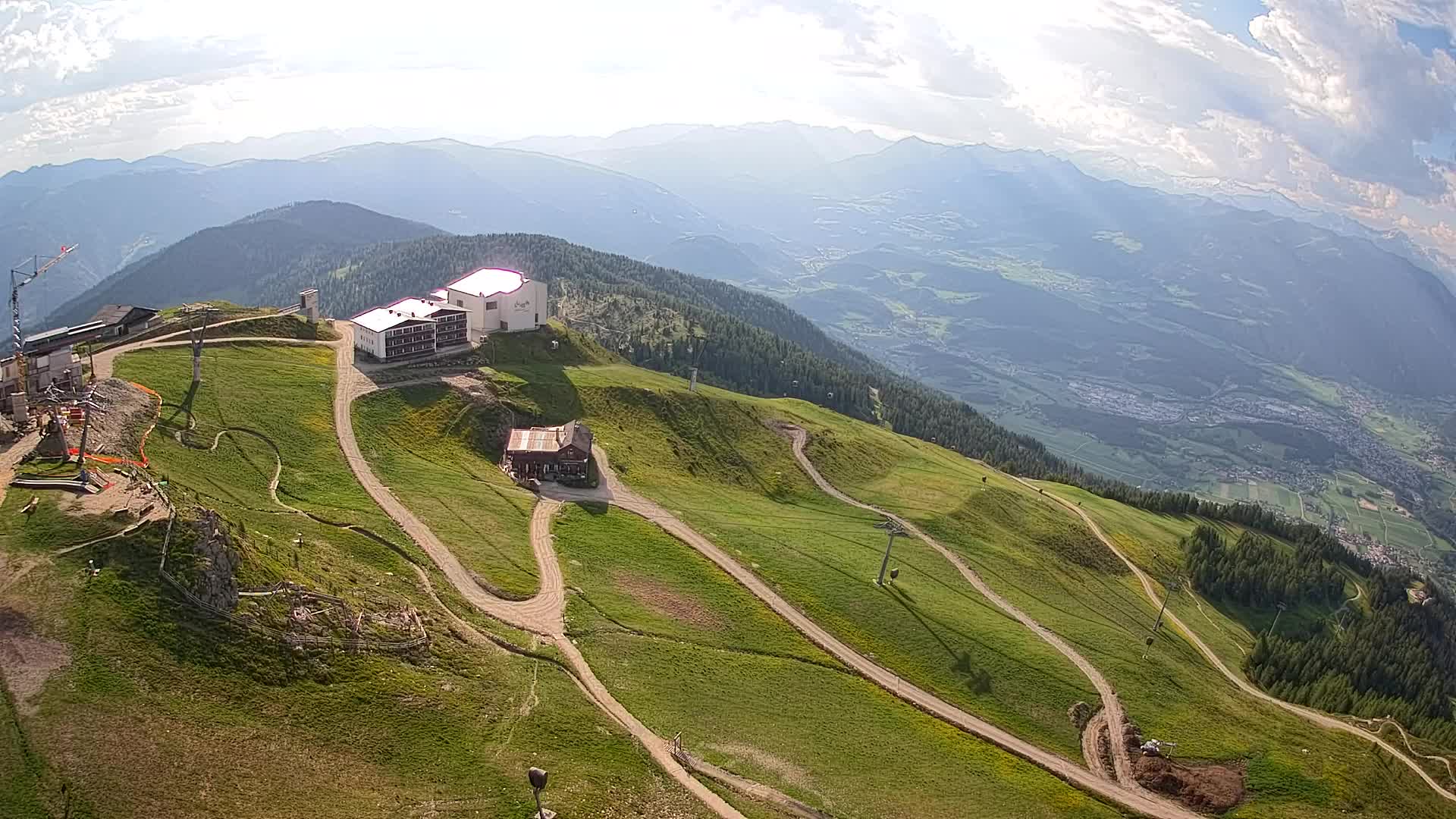 Kronplatz peak Ski resort | view to Bruneck