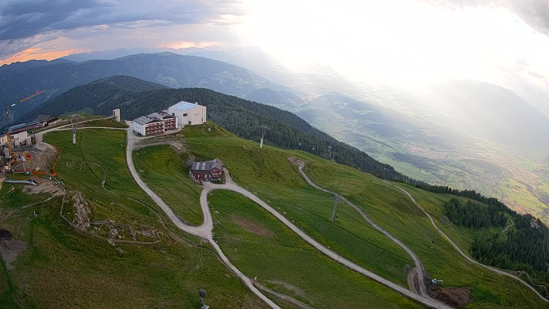 Kronplatz peak Ski resort | view to Bruneck