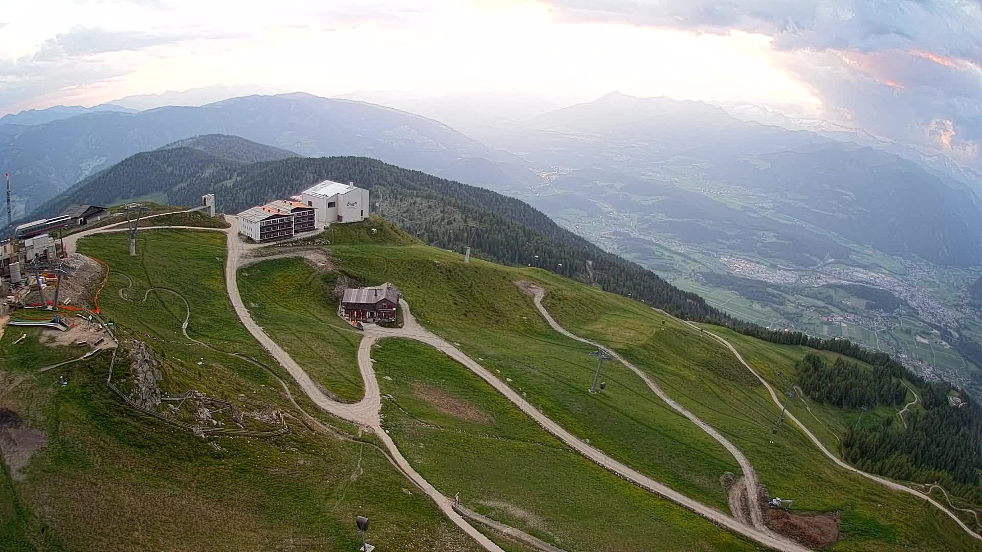Kronplatz peak Ski resort | view to Bruneck
