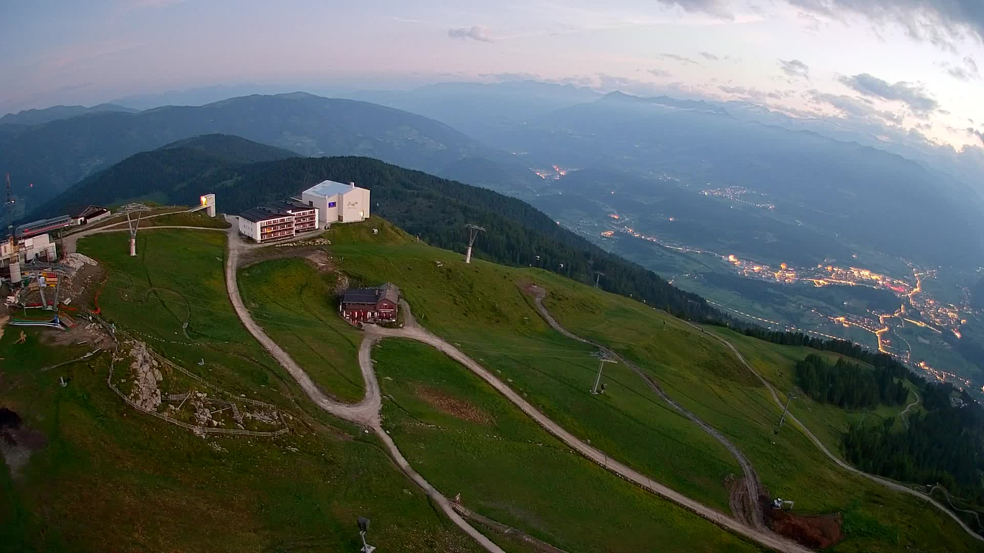 Kronplatz peak Ski resort | view to Bruneck