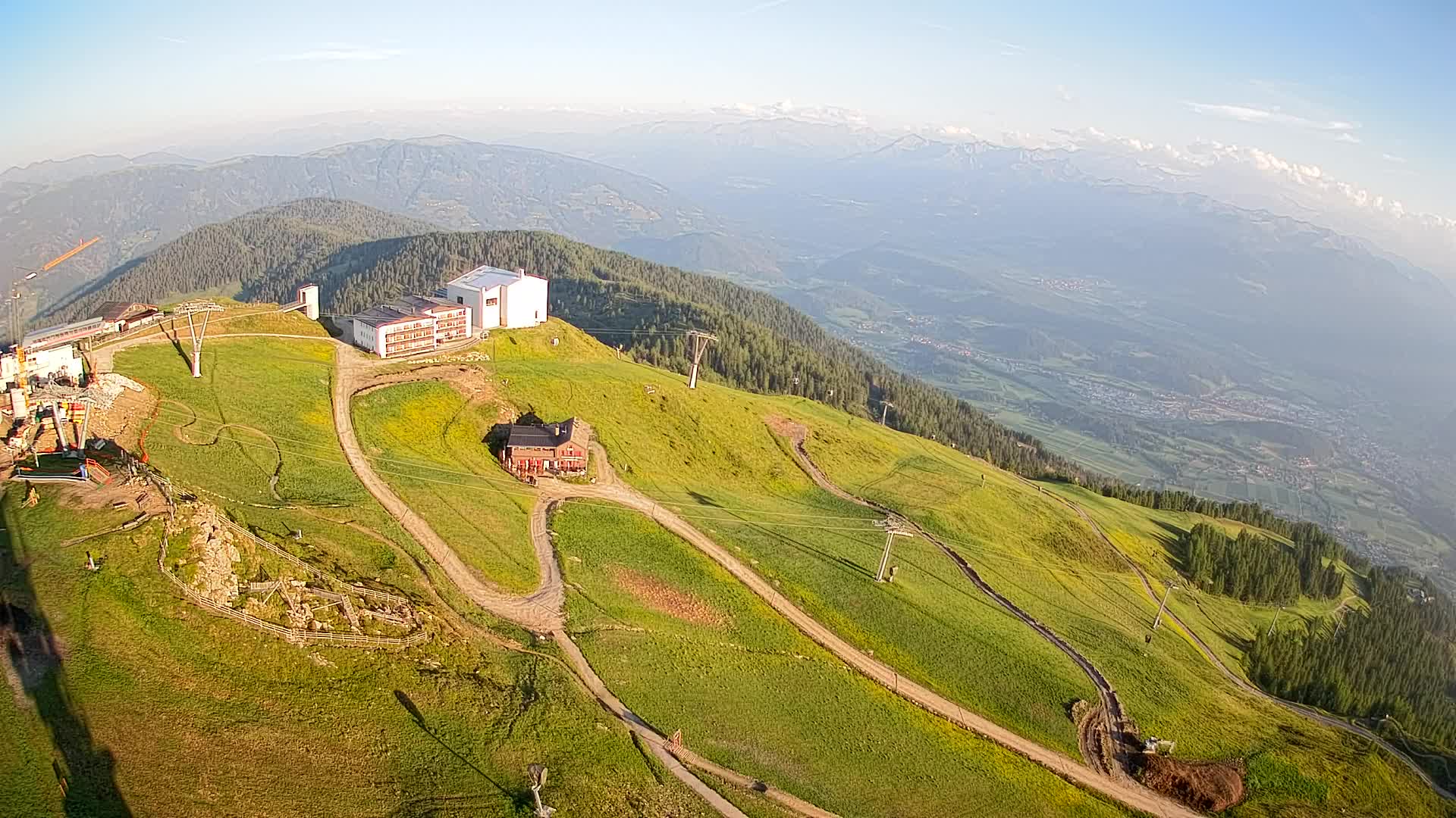 Kronplatz peak Ski resort | view to Bruneck