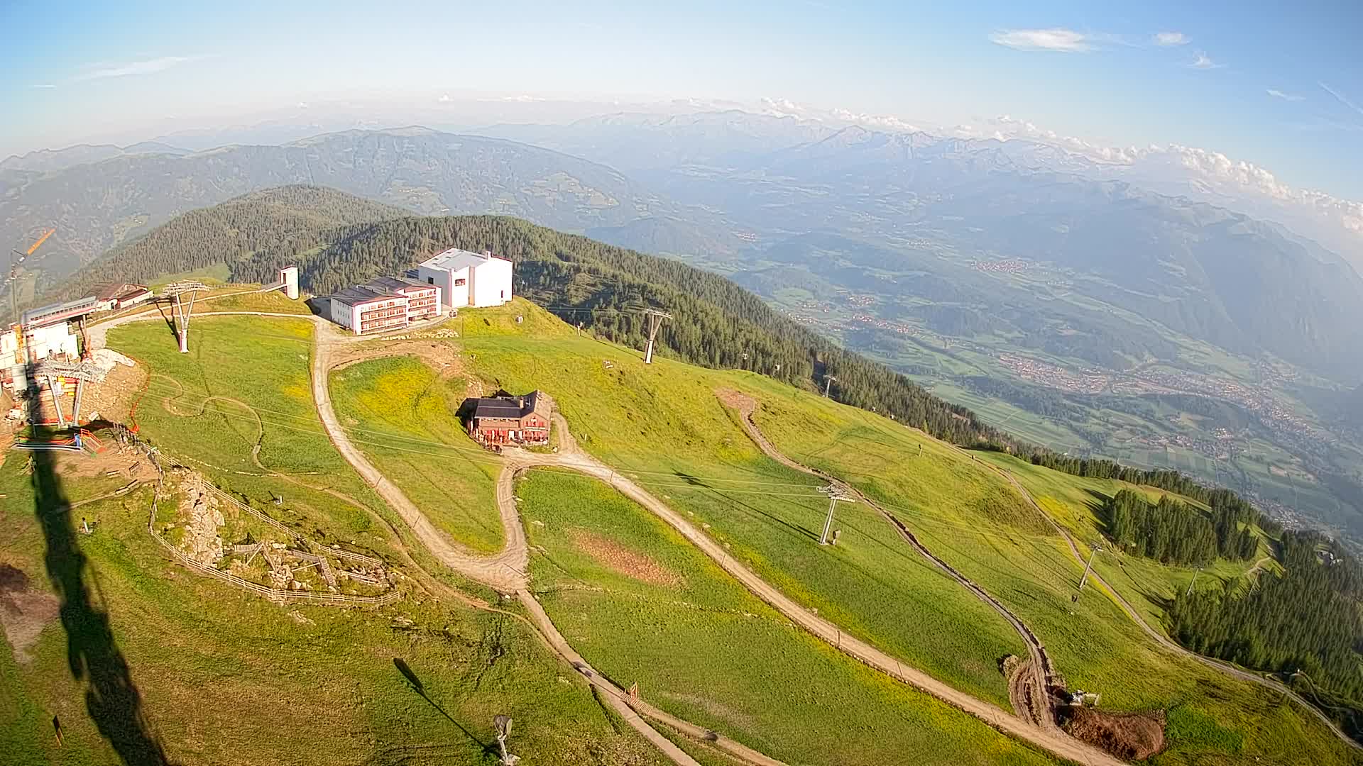 Kronplatz peak Ski resort | view to Bruneck