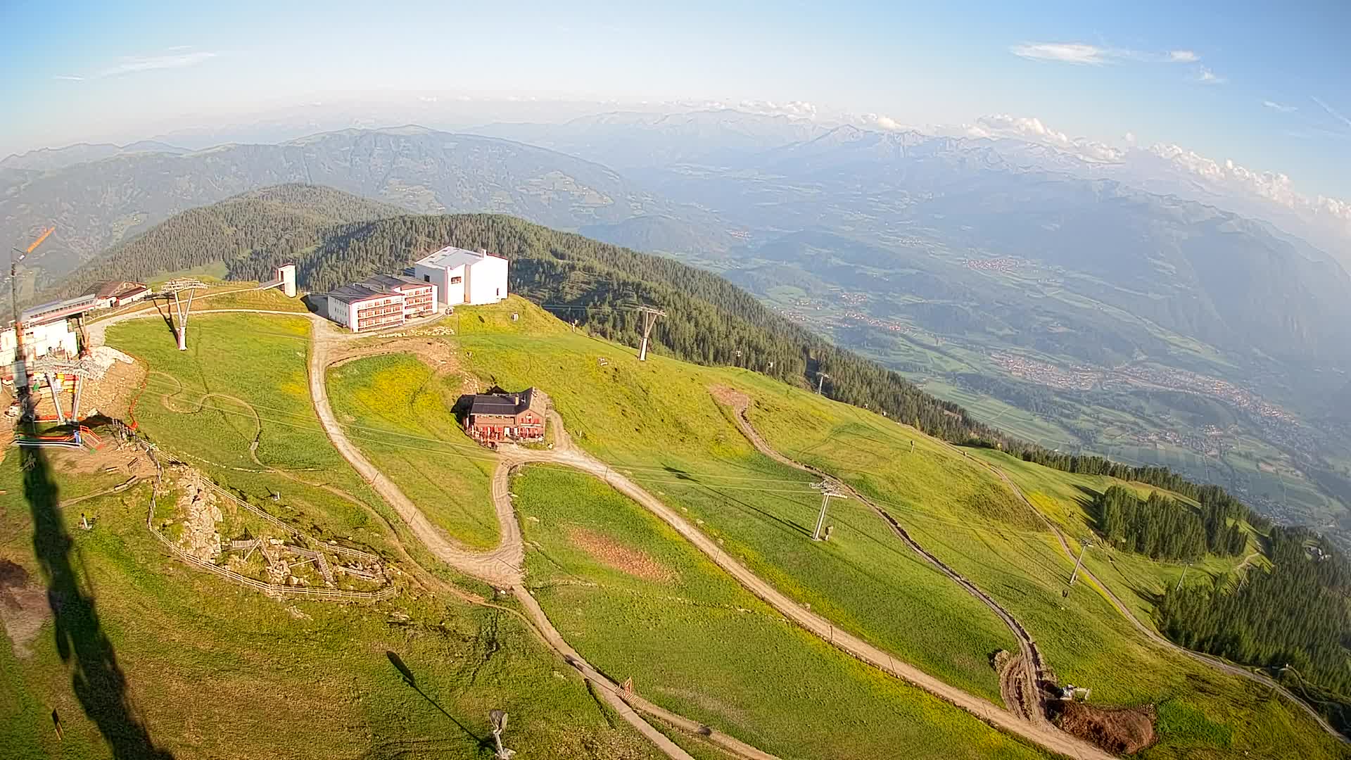 Stazione sciistica di Plan de Corones | vista su Brunico