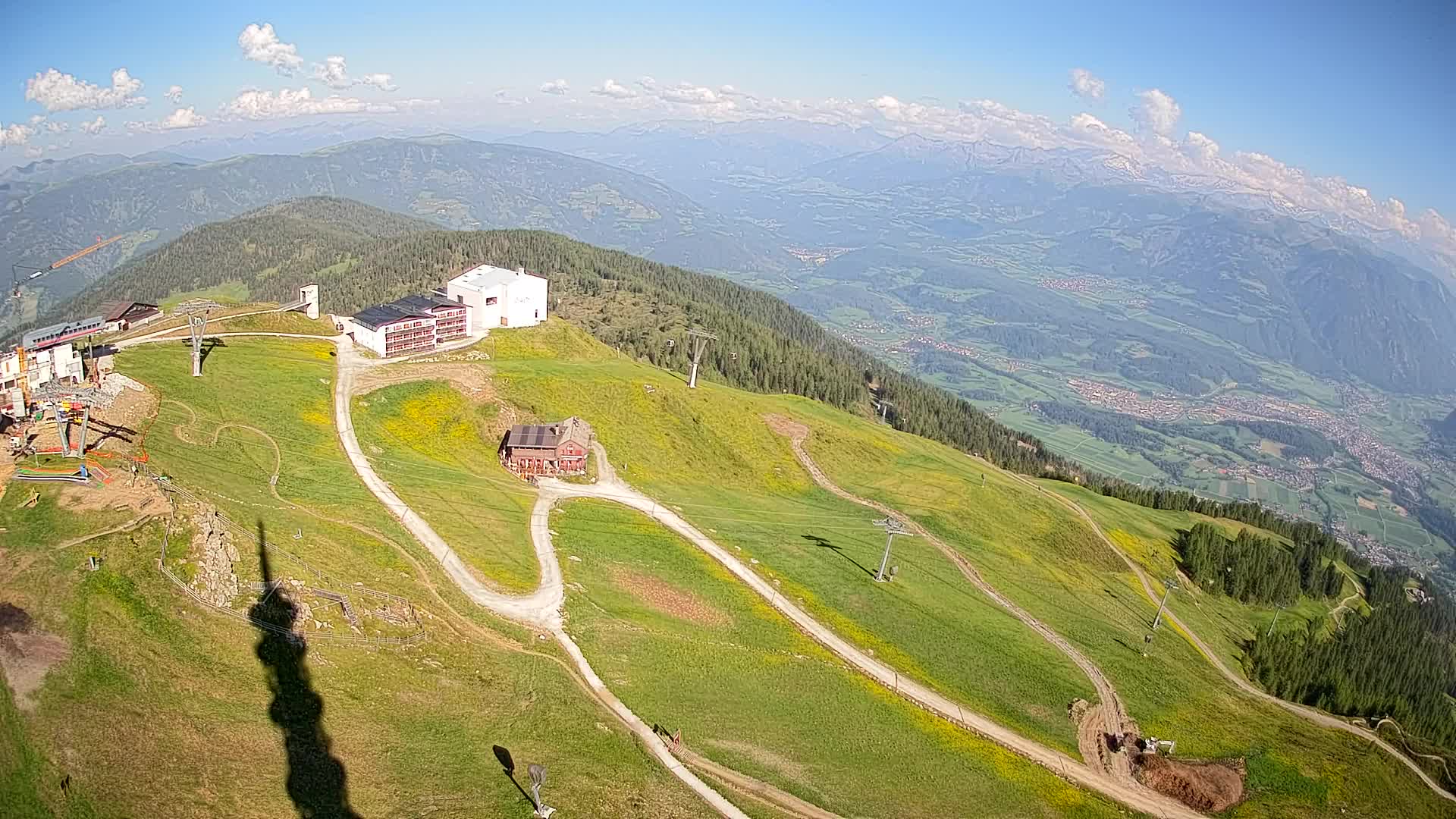 Kronplatz peak Ski resort | view to Bruneck
