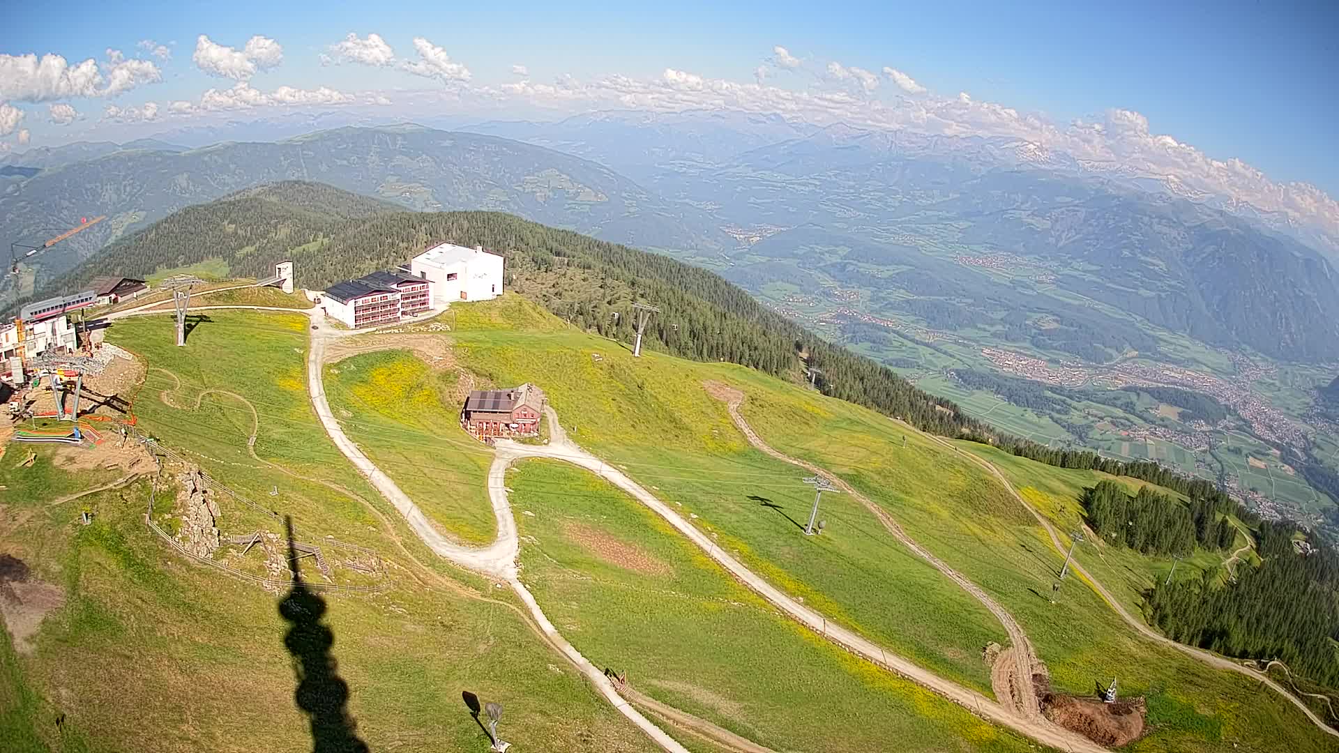 Skigebiet Kronplatz Gipfel | Blick auf Bruneck