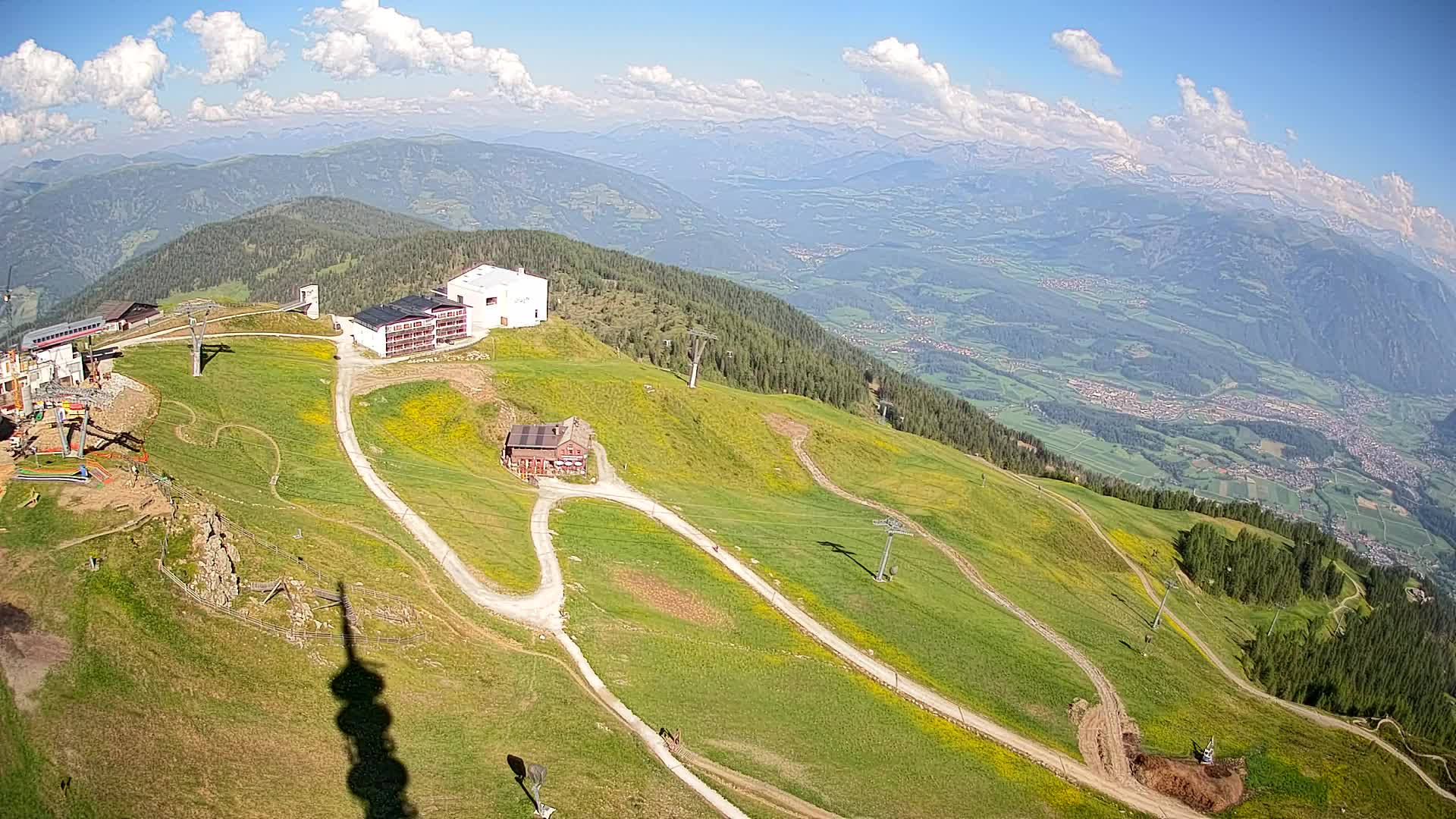 Kronplatz peak Ski resort | view to Bruneck
