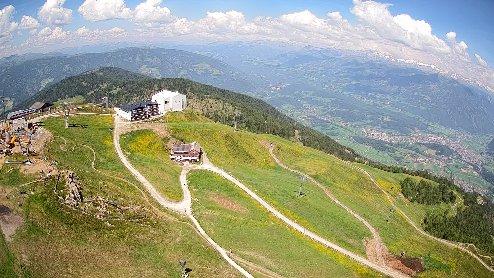 Kronplatz peak Ski resort | view to Bruneck
