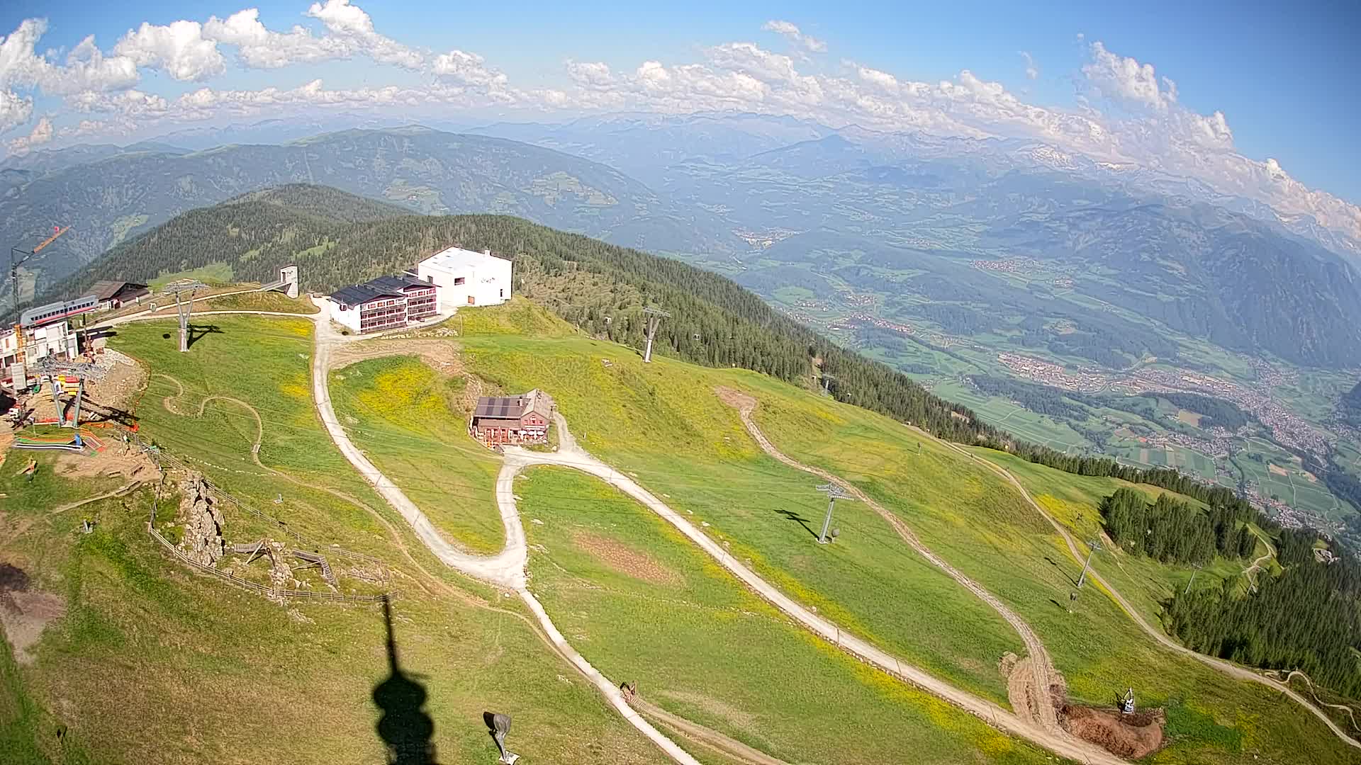 Skigebiet Kronplatz Gipfel | Blick auf Bruneck