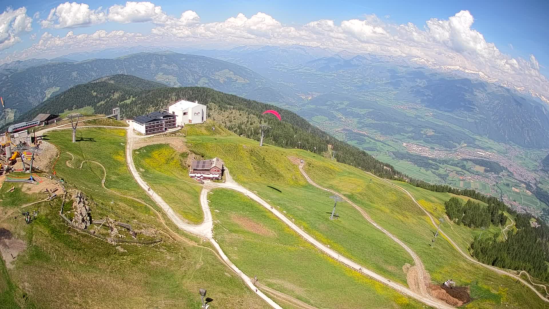 Kronplatz peak Ski resort | view to Bruneck
