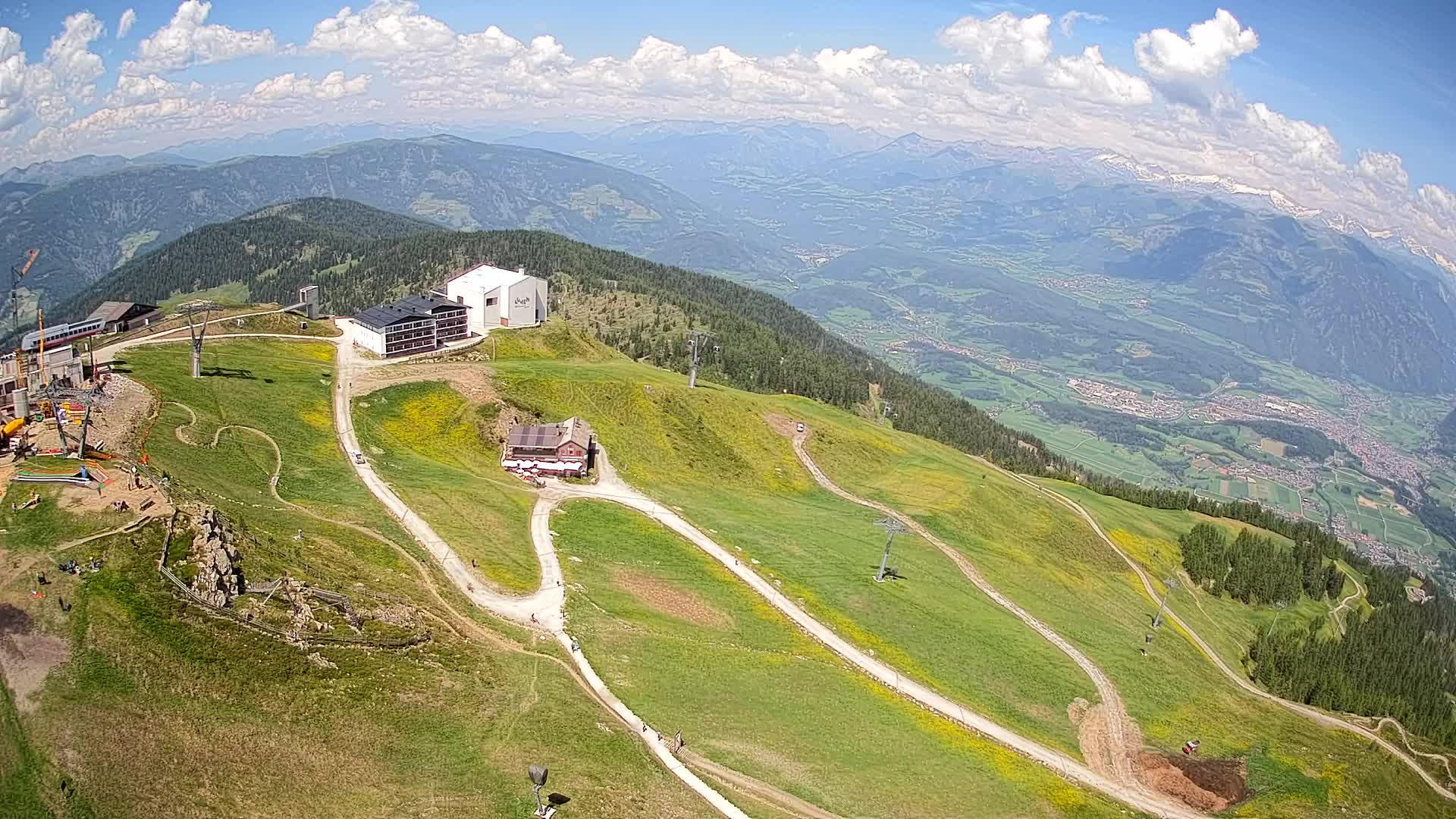 Kronplatz peak Ski resort | view to Bruneck